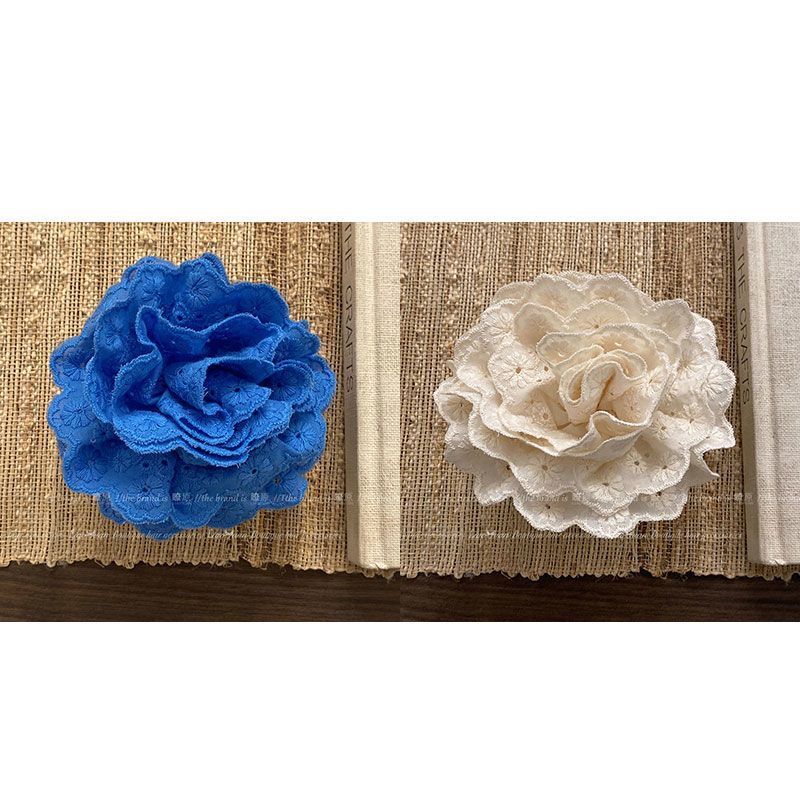 กิ๊บติดผมปักลายดอกกุหลาบ