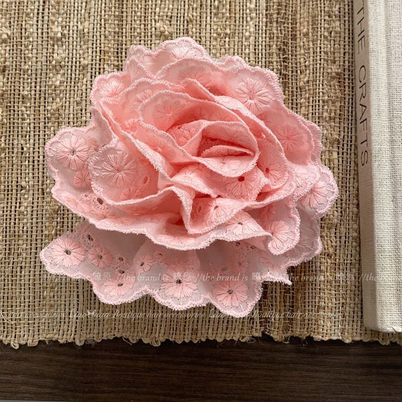 กิ๊บติดผมปักลายดอกกุหลาบ