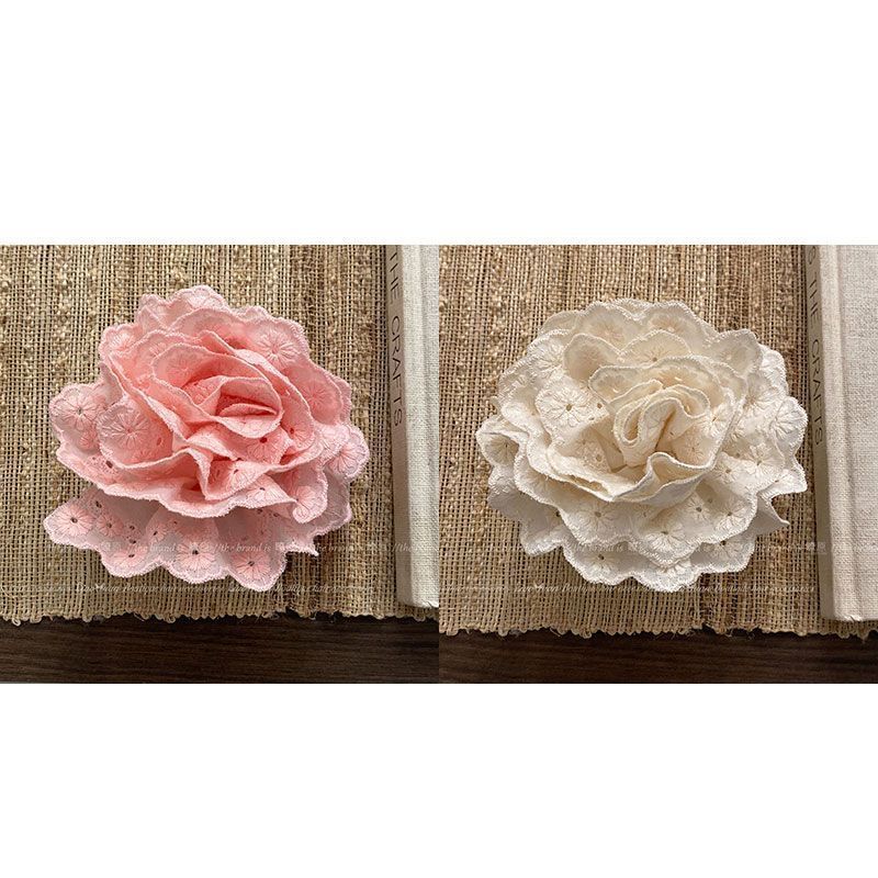 กิ๊บติดผมปักลายดอกกุหลาบ