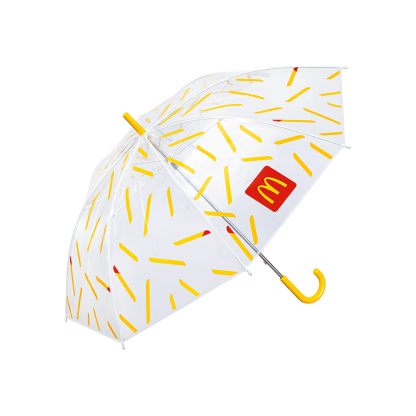 薯條透明雨傘｜請保存此訂單確認電郵二維碼即日起到所選餐廳換取｜7天內取貨
