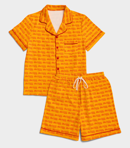 足三両條紋睡衣套裝｜請保存此訂單確認電郵二維碼即日起到所選餐廳換取｜14天內取貨