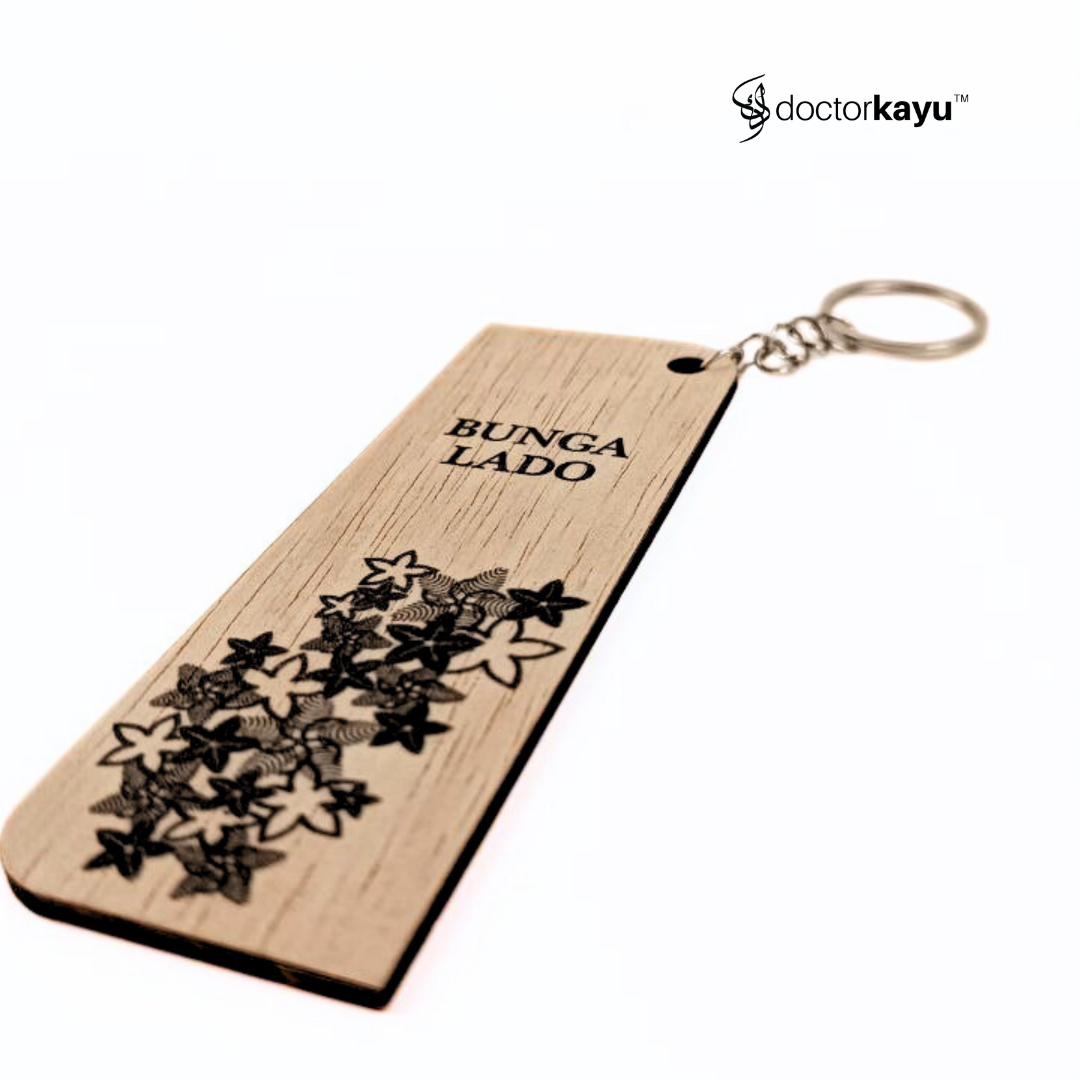 Keychain Custom Ukir Nama Size XL-doctorkayu