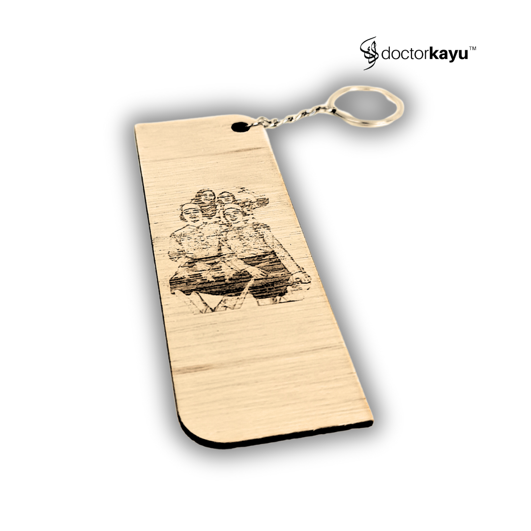 Keychain Custom Ukir Nama Size XL-doctorkayu