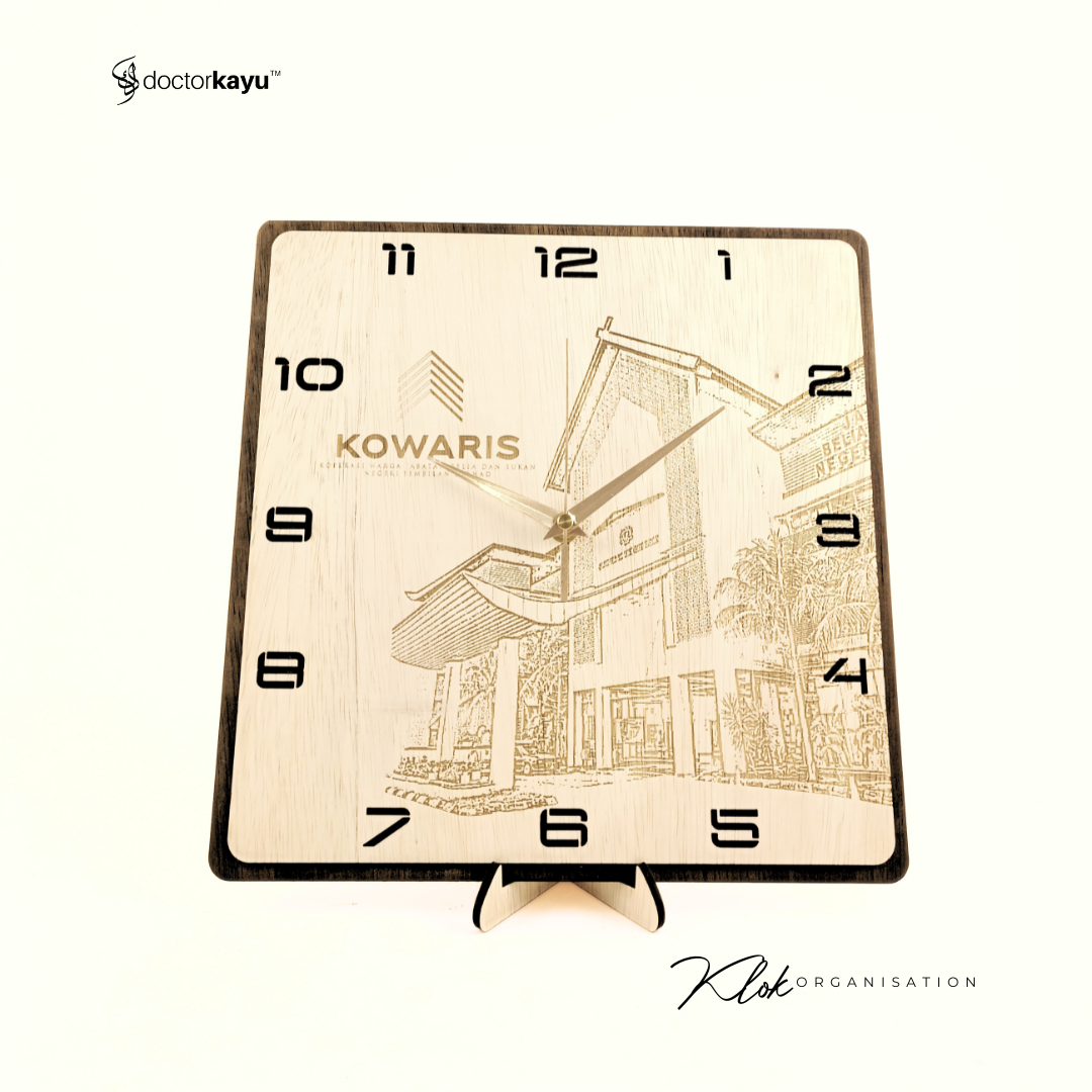 Organization Wooden Wall Clock-doctorkayu