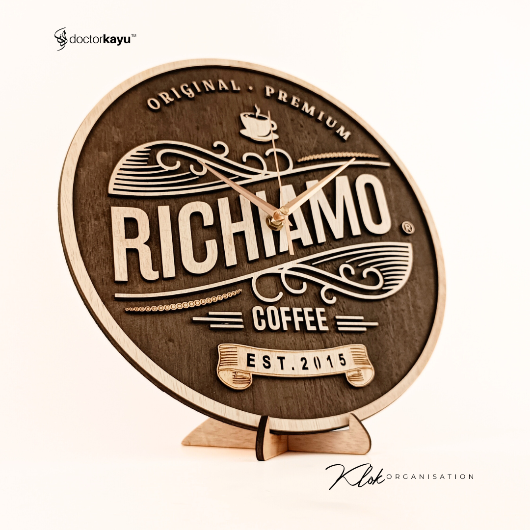 Organization Wooden Wall Clock-doctorkayu