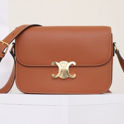 CELINE CLASSIQUE TRIOMPHE BAG IN SHINY CALFSKIN