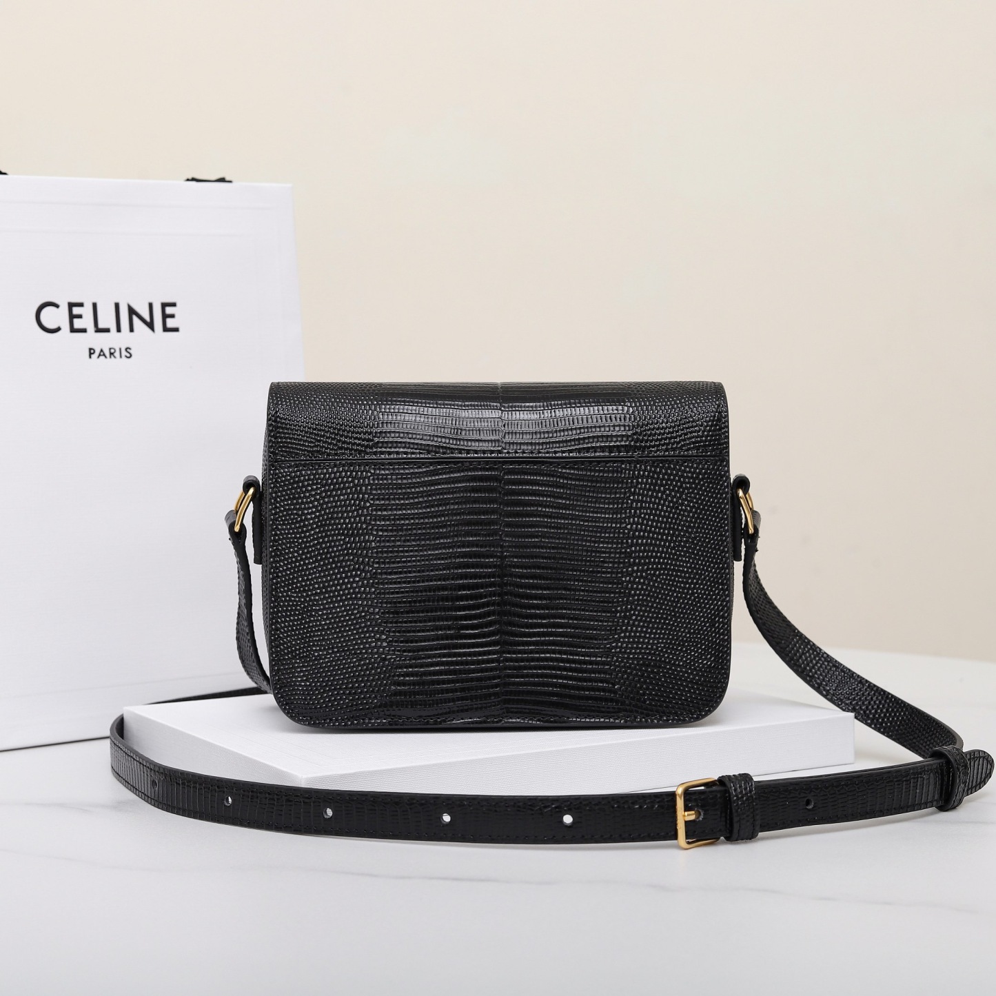 CLINE CLASSIQUE TRIOMPHE BAG IN Lizard