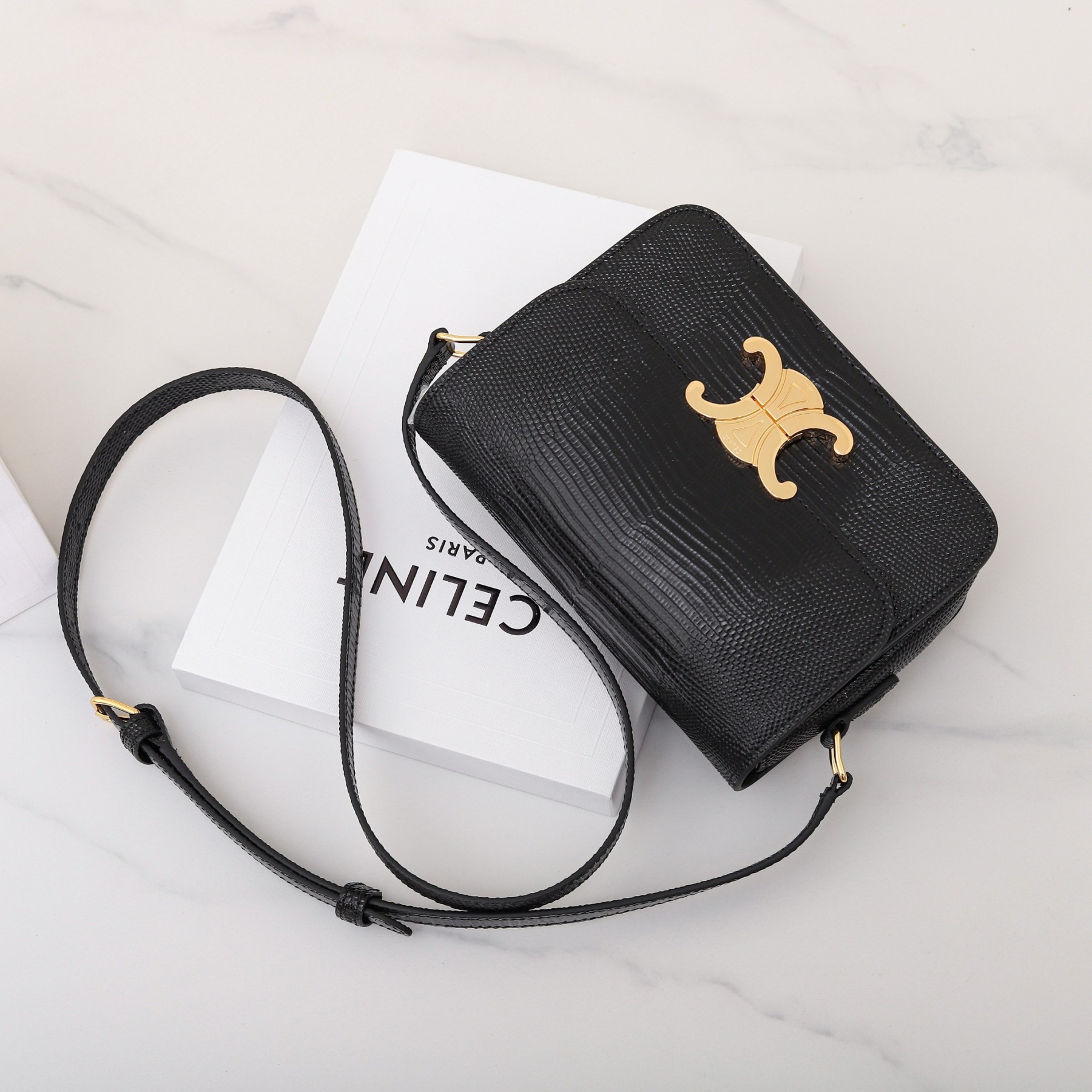 CLINE CLASSIQUE TRIOMPHE BAG IN Lizard