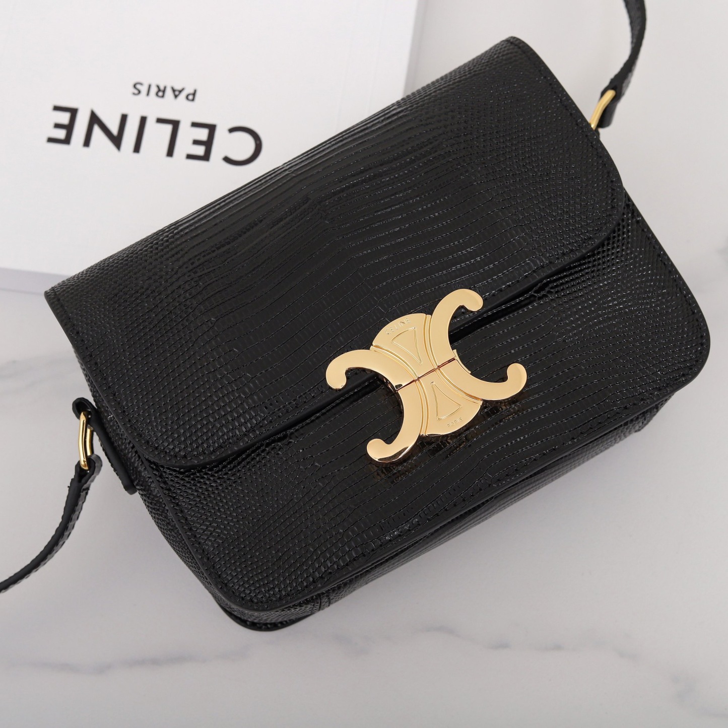 CLINE CLASSIQUE TRIOMPHE BAG IN Lizard