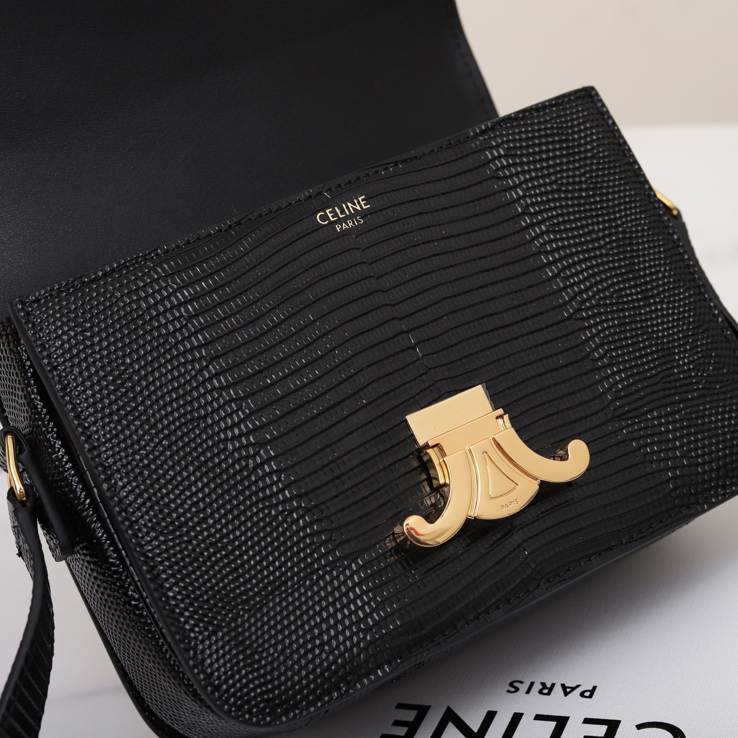 CLINE CLASSIQUE TRIOMPHE BAG IN Lizard