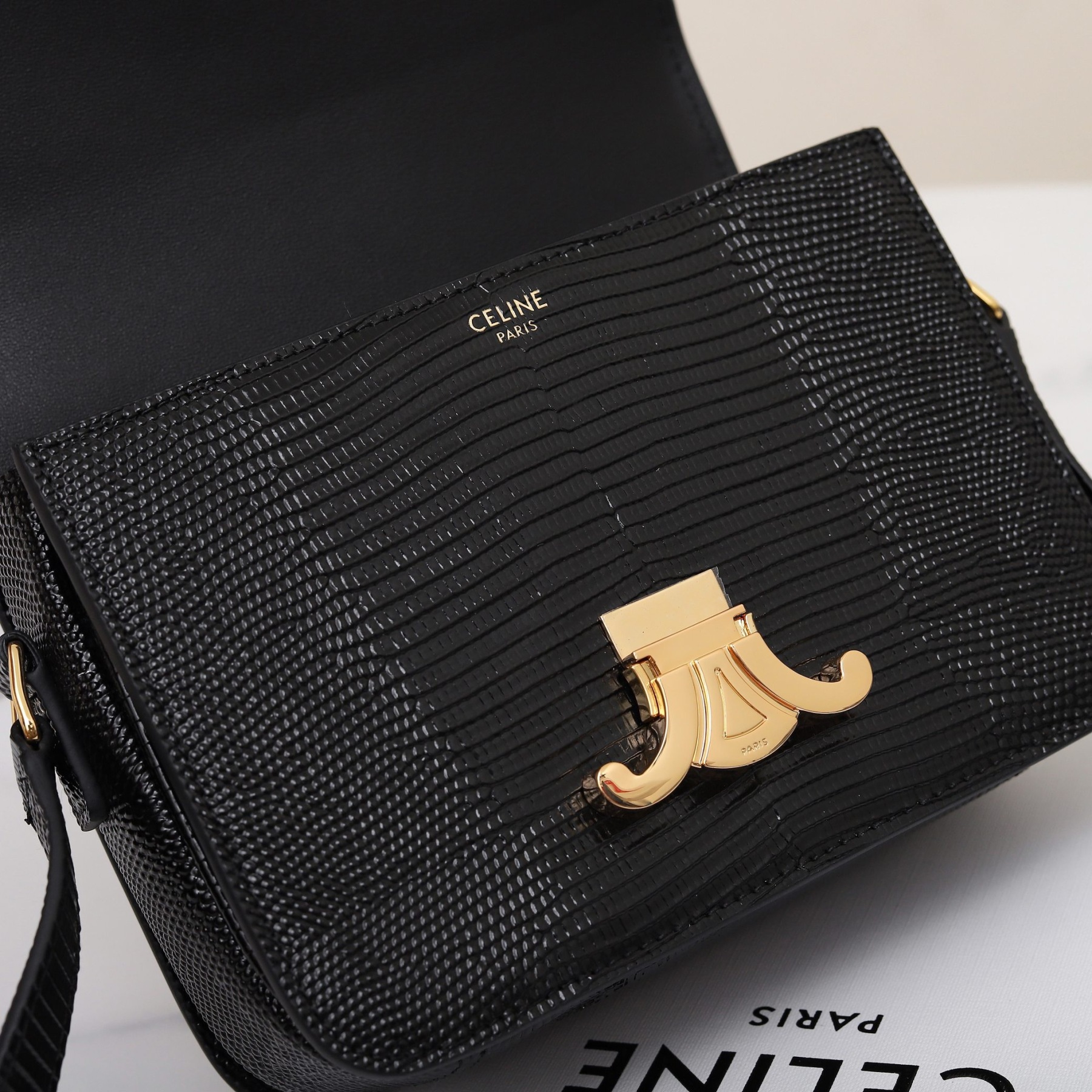CLINE CLASSIQUE TRIOMPHE BAG IN Lizard