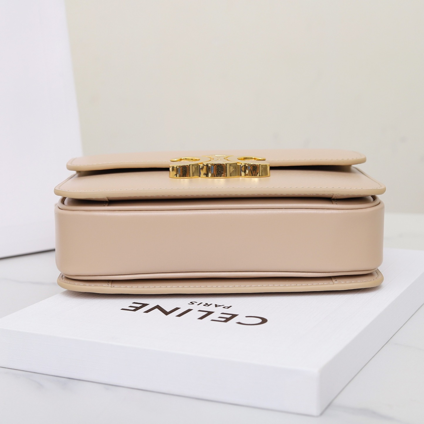 CELINE TEEN TRIOMPHE BAG IN SHINY CALFSKIN
