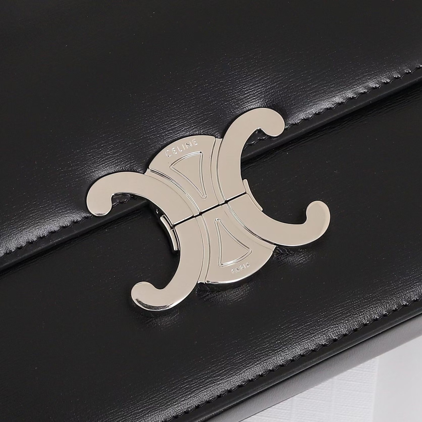 CELINE TEEN TRIOMPHE BAG IN SHINY CALFSKIN