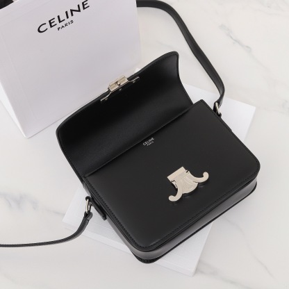 CELINE TEEN TRIOMPHE BAG IN SHINY CALFSKIN