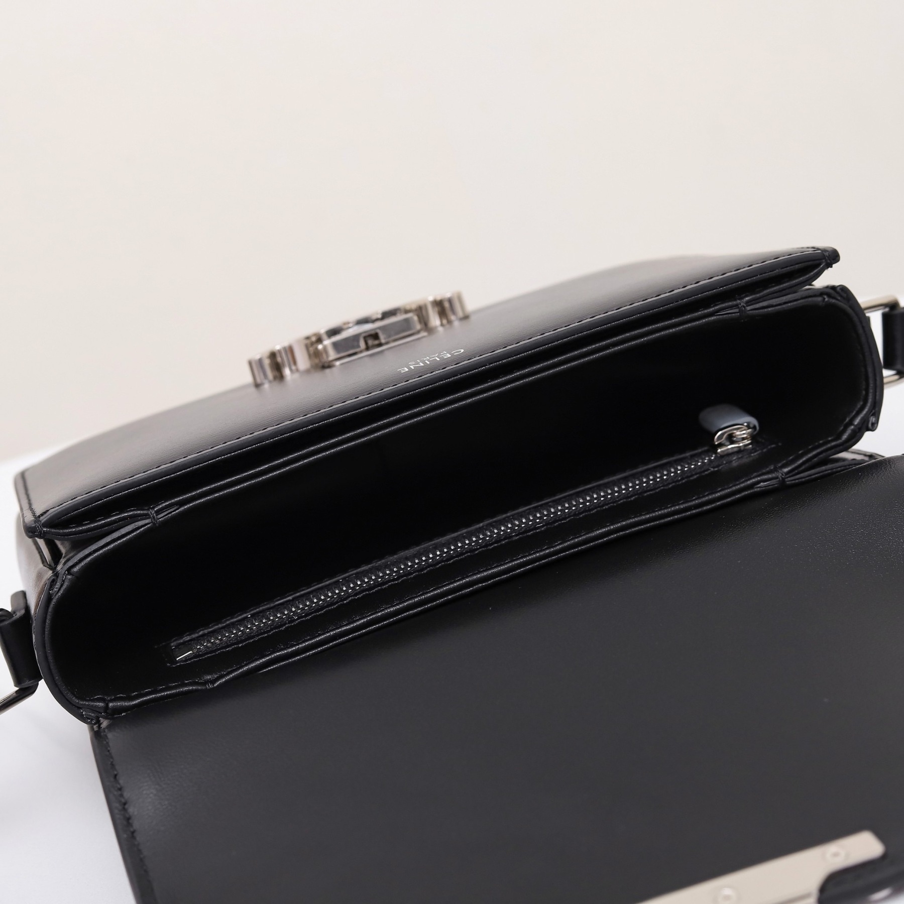 CELINE TEEN TRIOMPHE BAG IN SHINY CALFSKIN