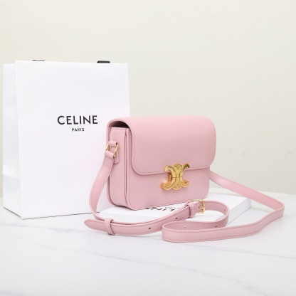 CELINE TEEN TRIOMPHE BAG IN SHINY CALFSKIN