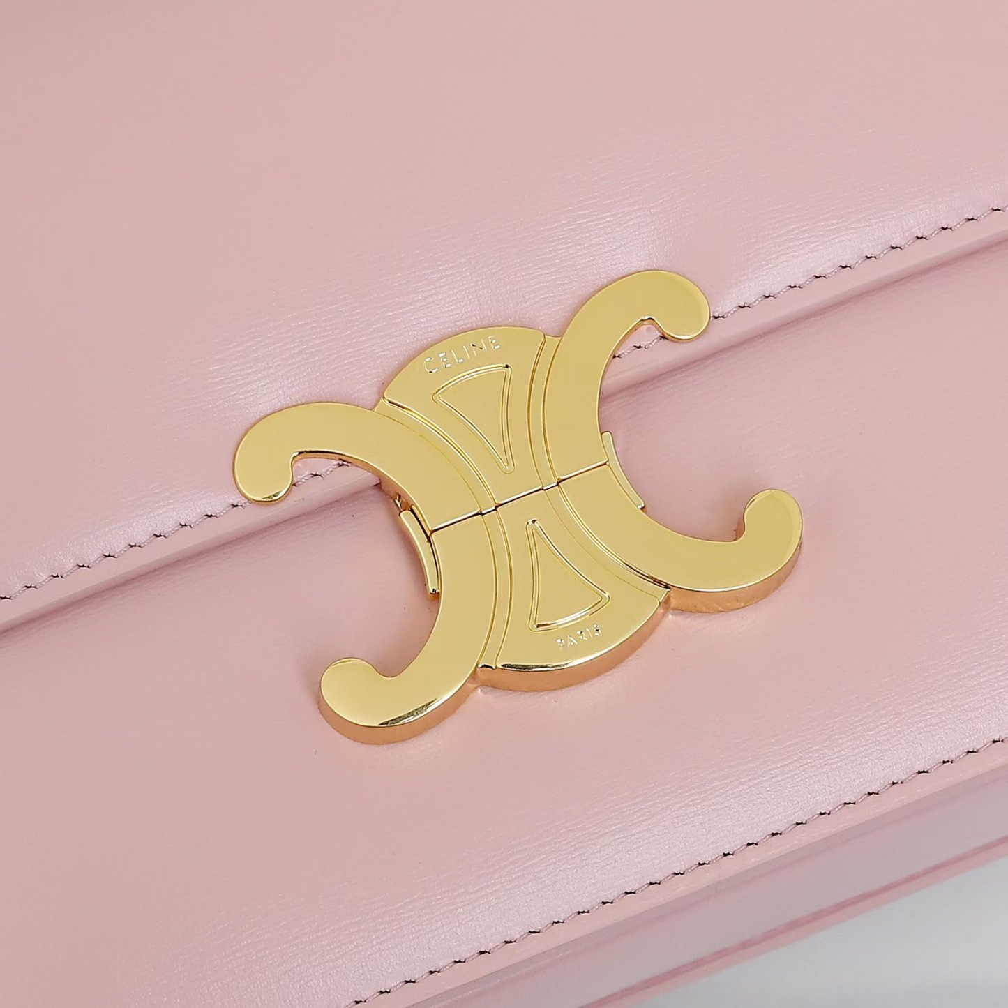 CELINE TEEN TRIOMPHE BAG IN SHINY CALFSKIN