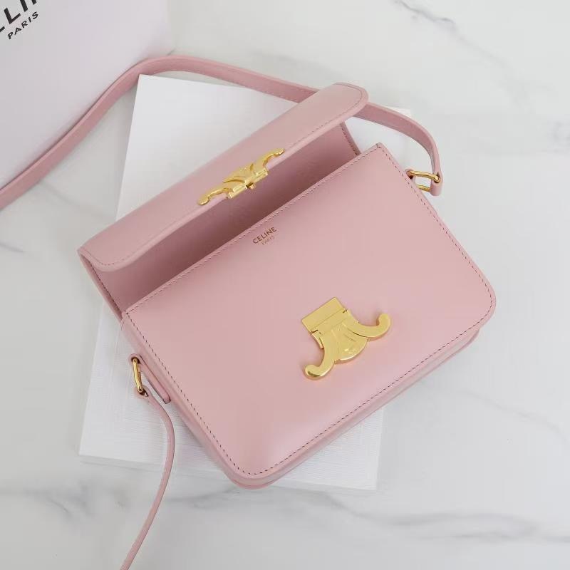 CELINE TEEN TRIOMPHE BAG IN SHINY CALFSKIN