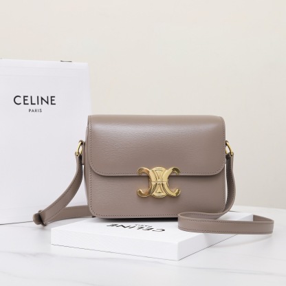 CELINE TEEN TRIOMPHE BAG IN SHINY CALFSKIN