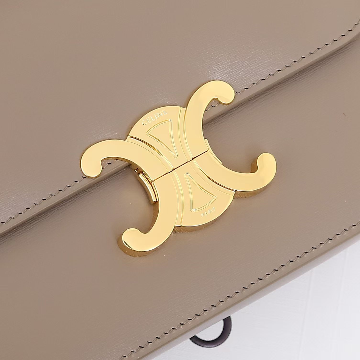 CELINE TEEN TRIOMPHE BAG IN SHINY CALFSKIN