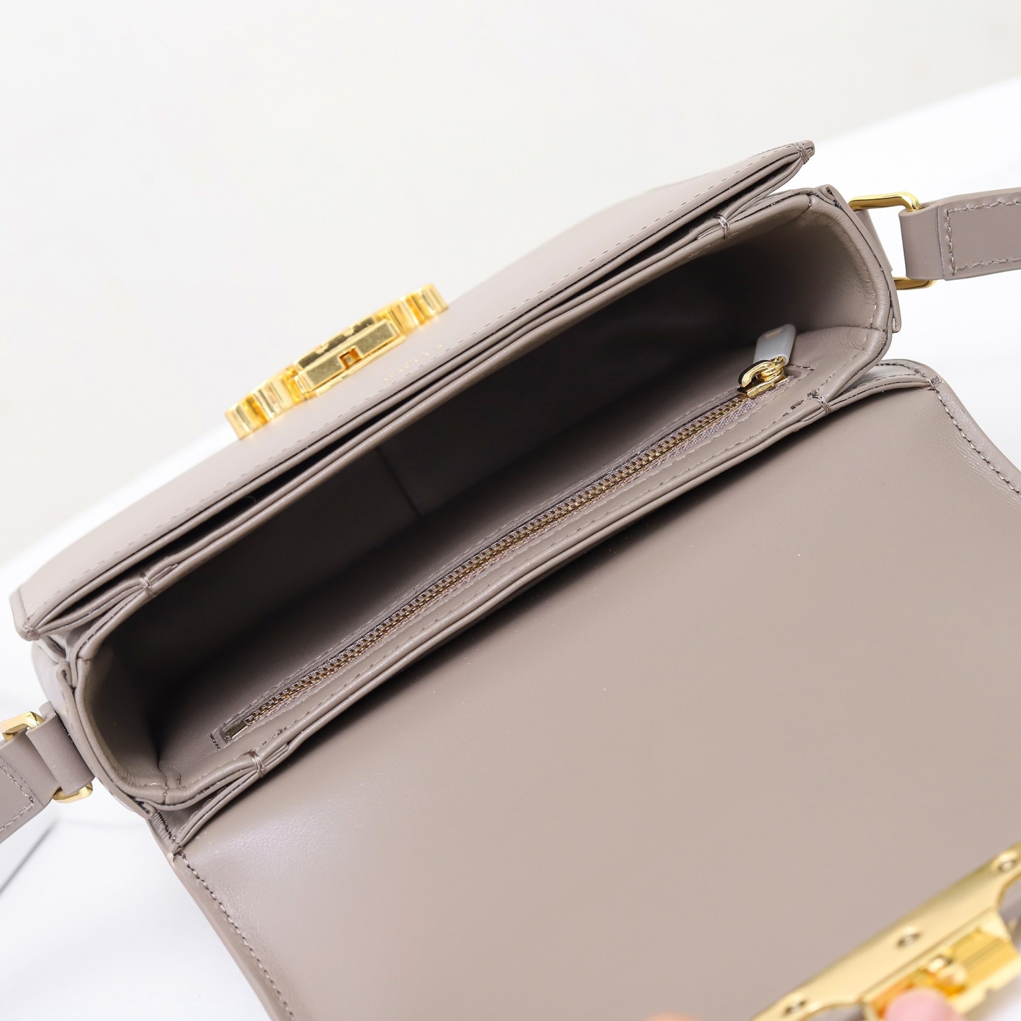 CELINE TEEN TRIOMPHE BAG IN SHINY CALFSKIN