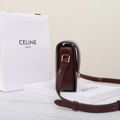 CELINE TEEN TRIOMPHE BAG IN SHINY CALFSKIN