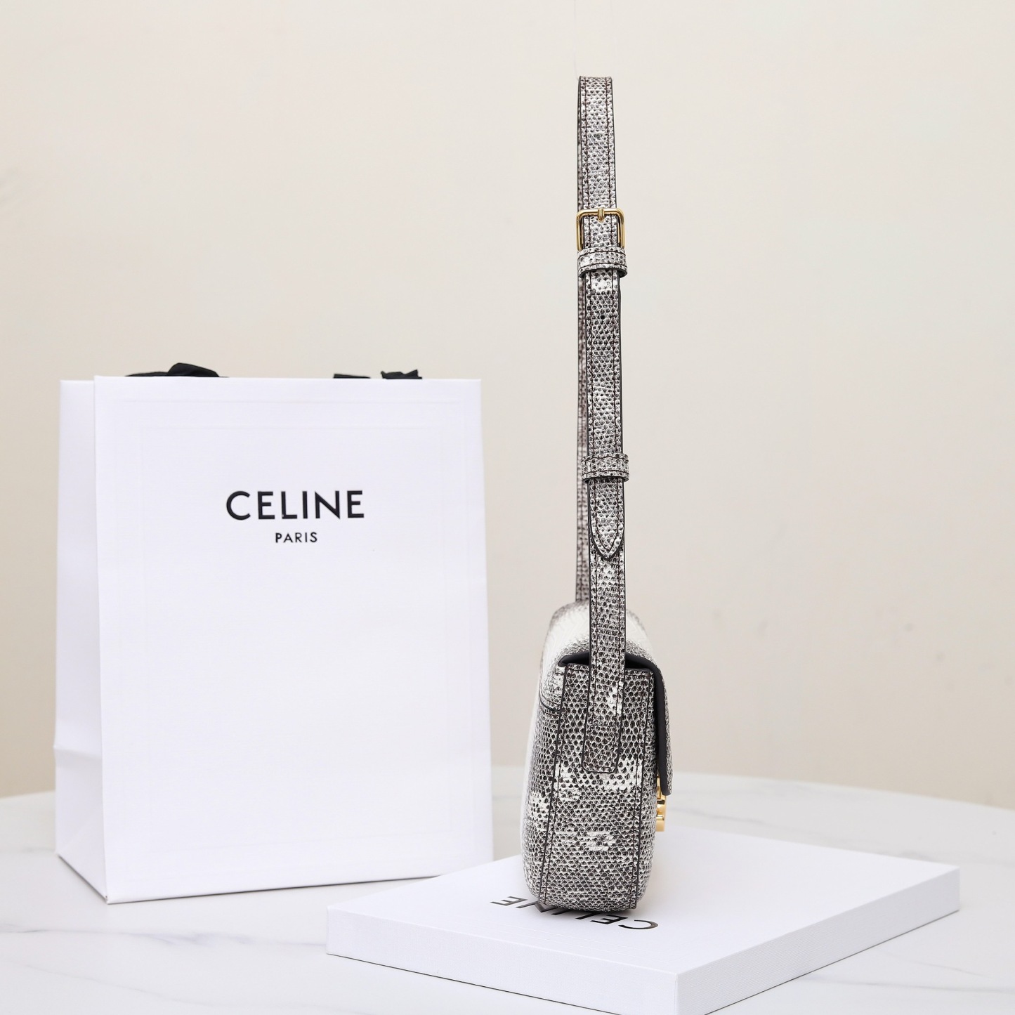 SHOULDER BAG CLAUDE IN LIZARD