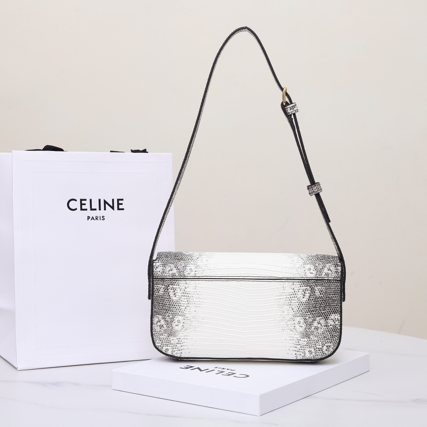 SHOULDER BAG CLAUDE IN LIZARD