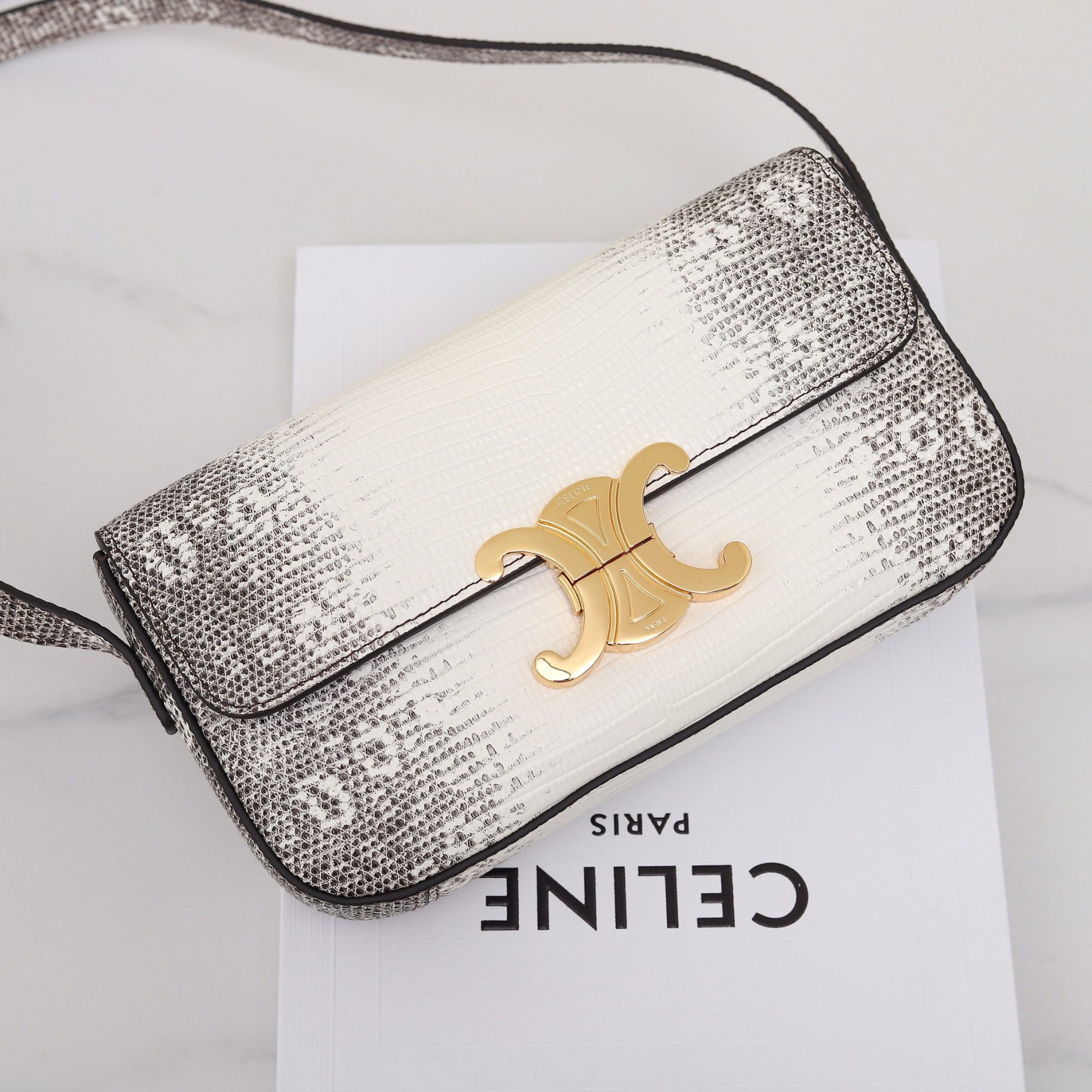 SHOULDER BAG CLAUDE IN LIZARD