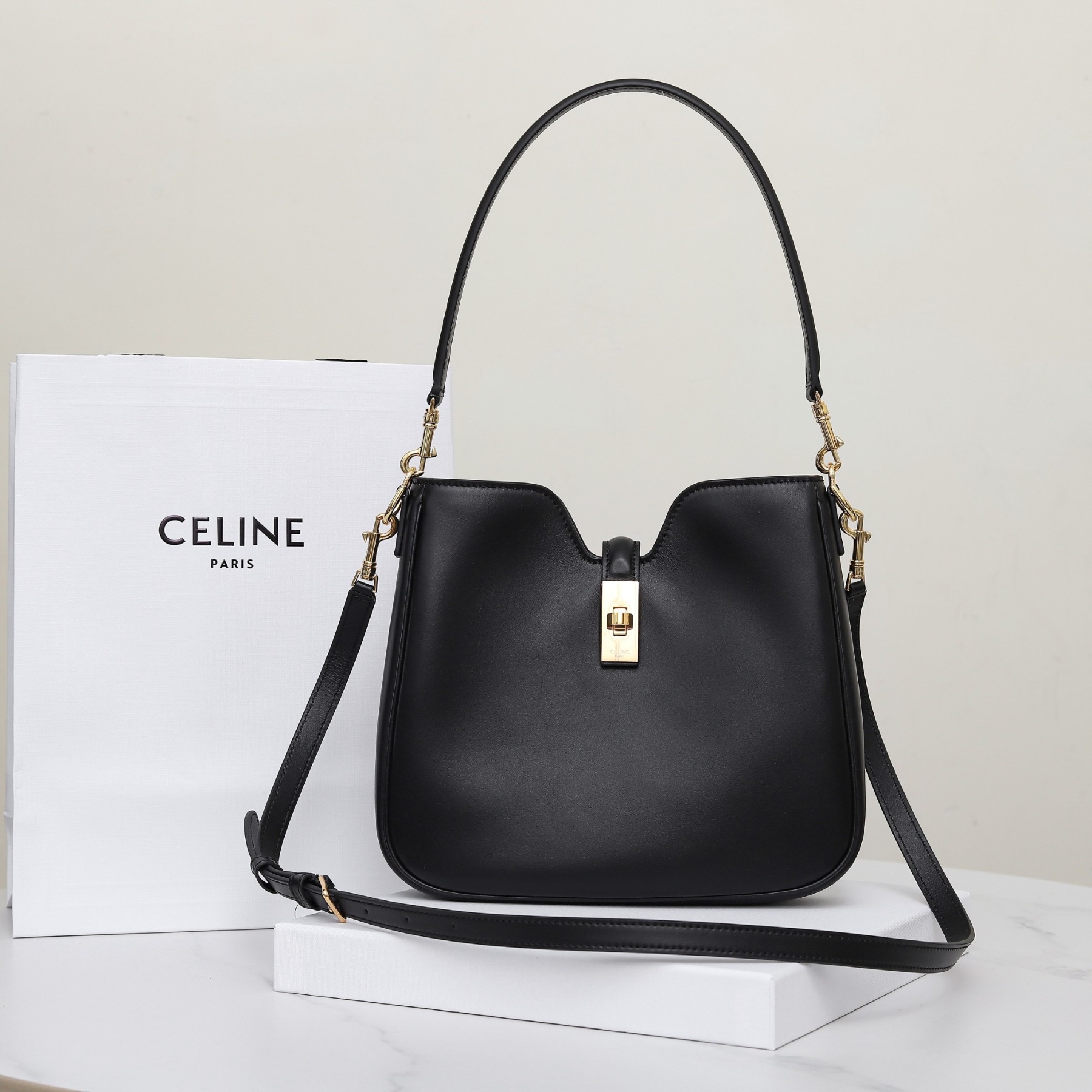 CELINE SMALL CAMILLE 16 SOFT BAG IN SMOOTH CALFSKIN