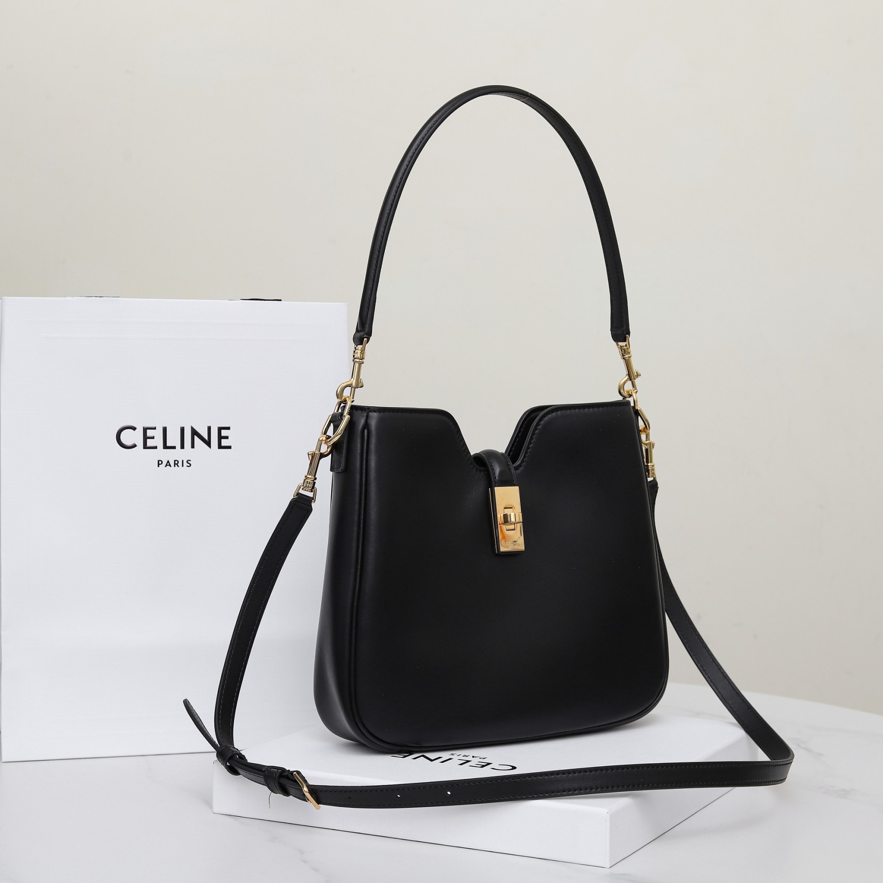CELINE SMALL CAMILLE 16 SOFT BAG IN SMOOTH CALFSKIN