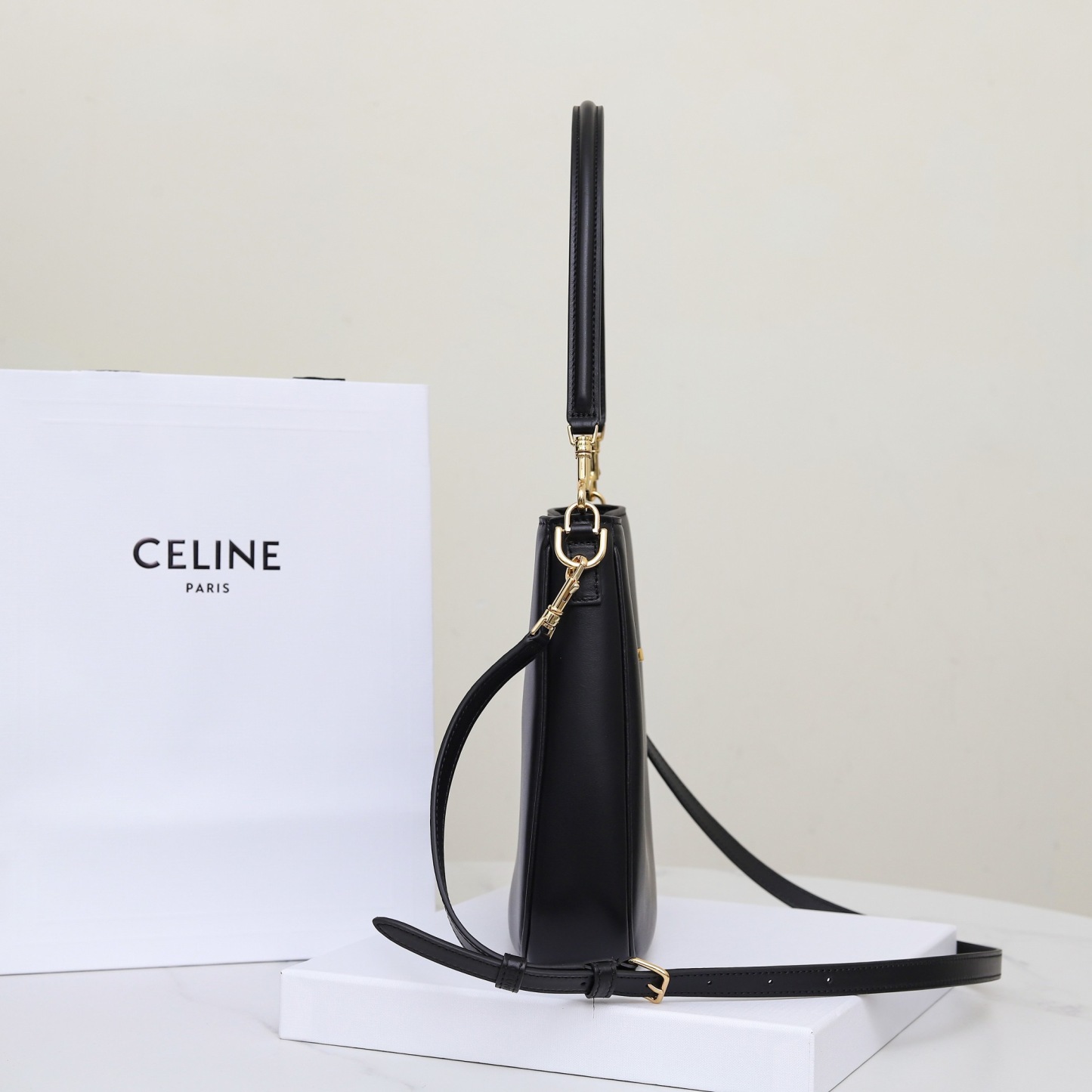 CELINE SMALL CAMILLE 16 SOFT BAG IN SMOOTH CALFSKIN