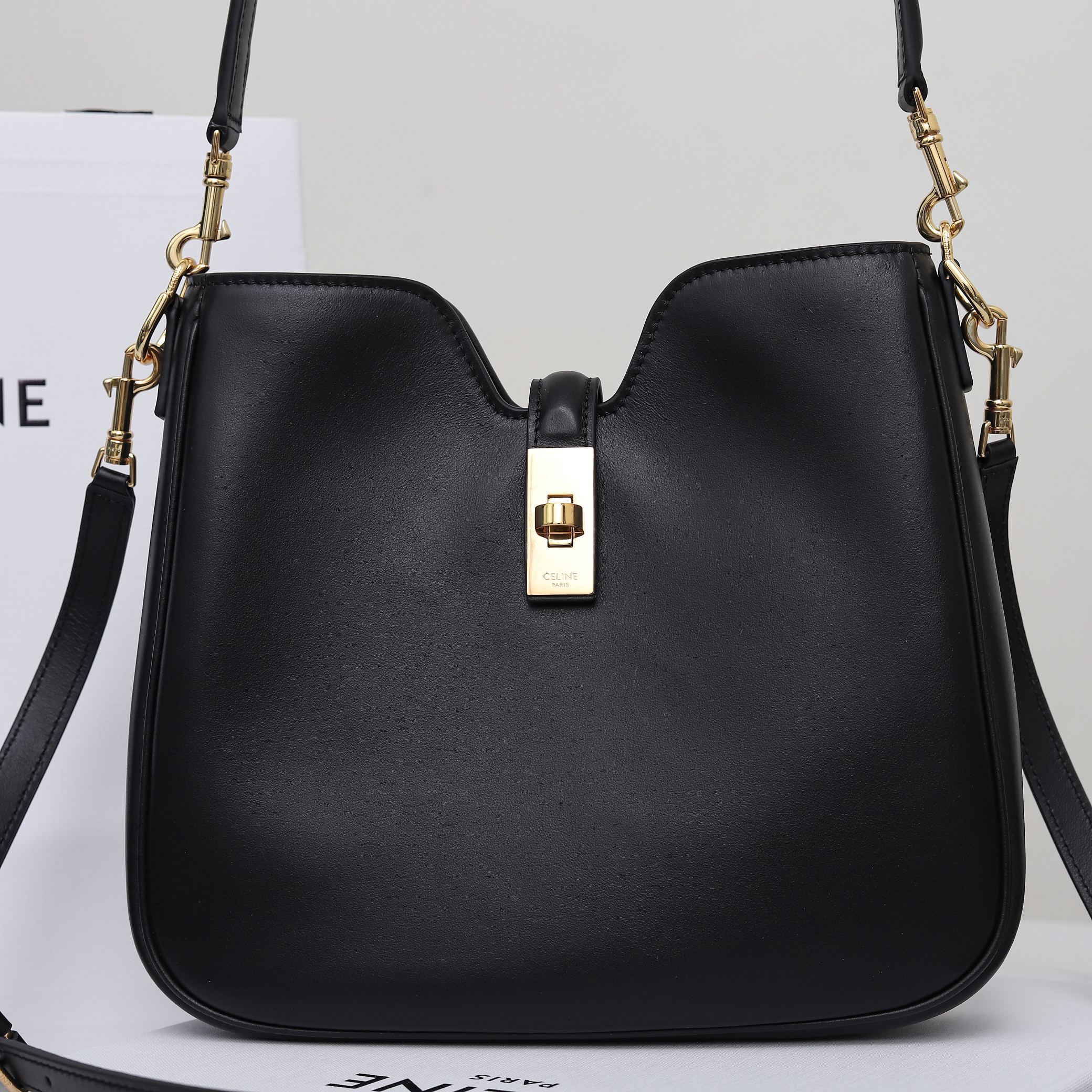 CELINE SMALL CAMILLE 16 SOFT BAG IN SMOOTH CALFSKIN