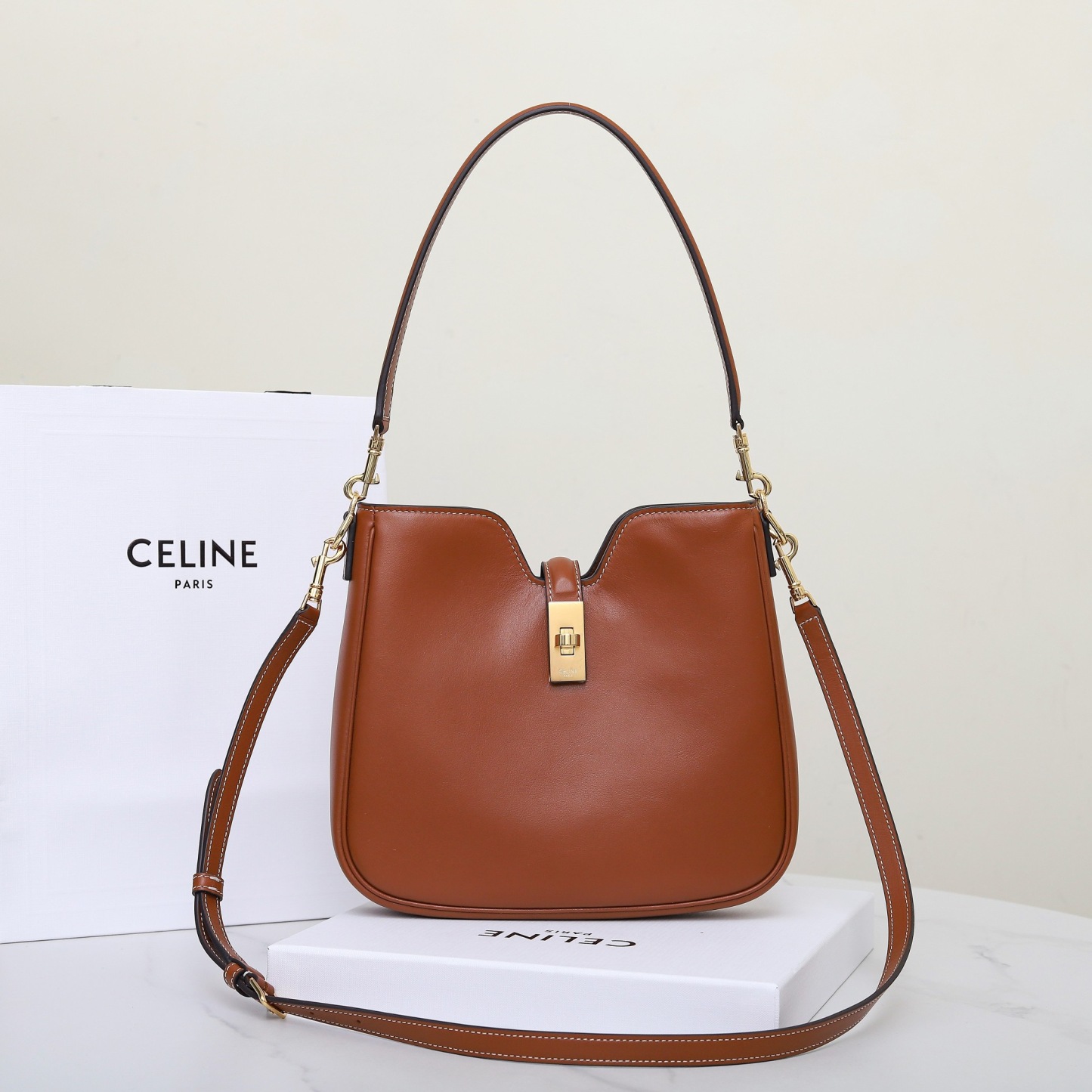 CELINE SMALL CAMILLE 16 SOFT BAG IN SMOOTH CALFSKIN