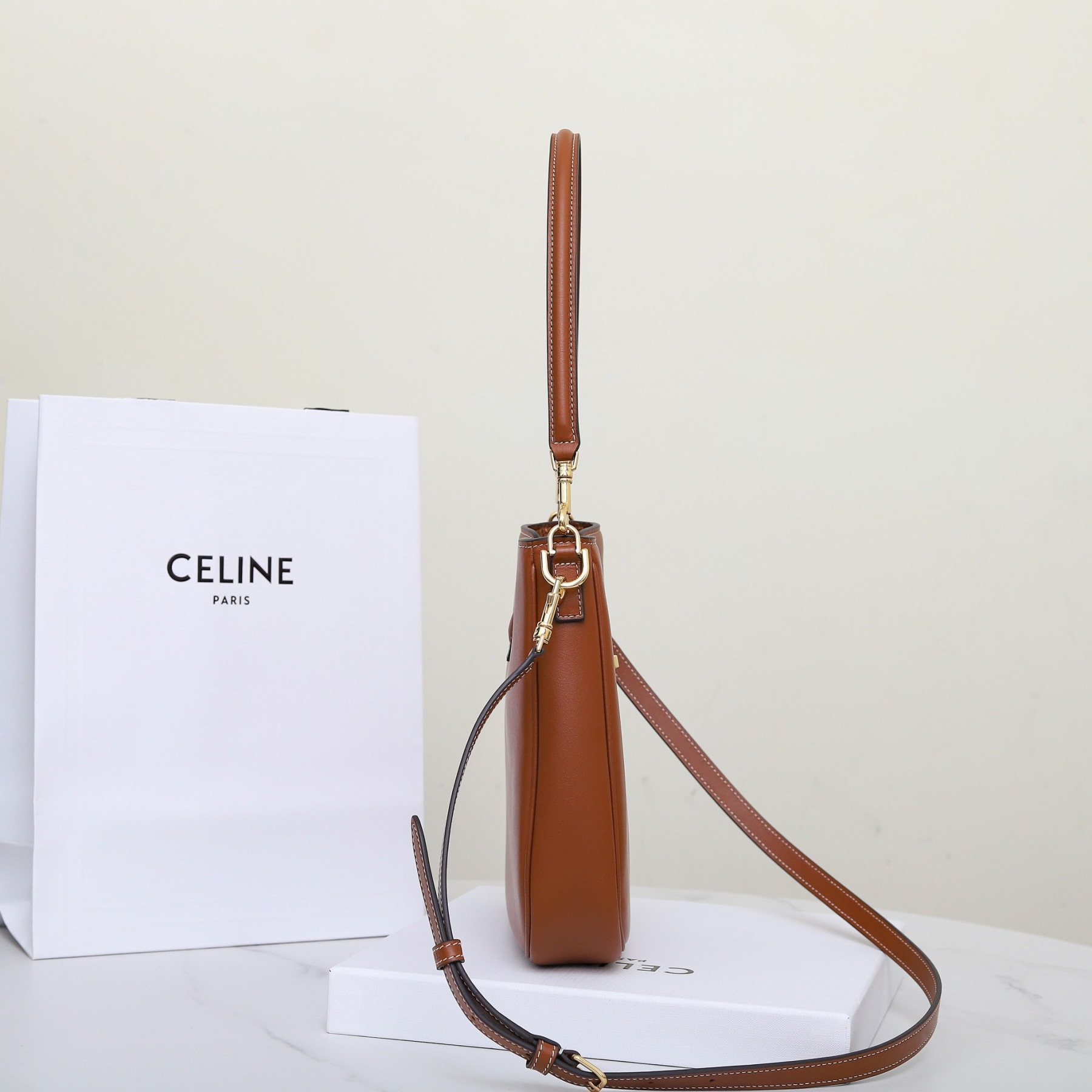 CELINE SMALL CAMILLE 16 SOFT BAG IN SMOOTH CALFSKIN