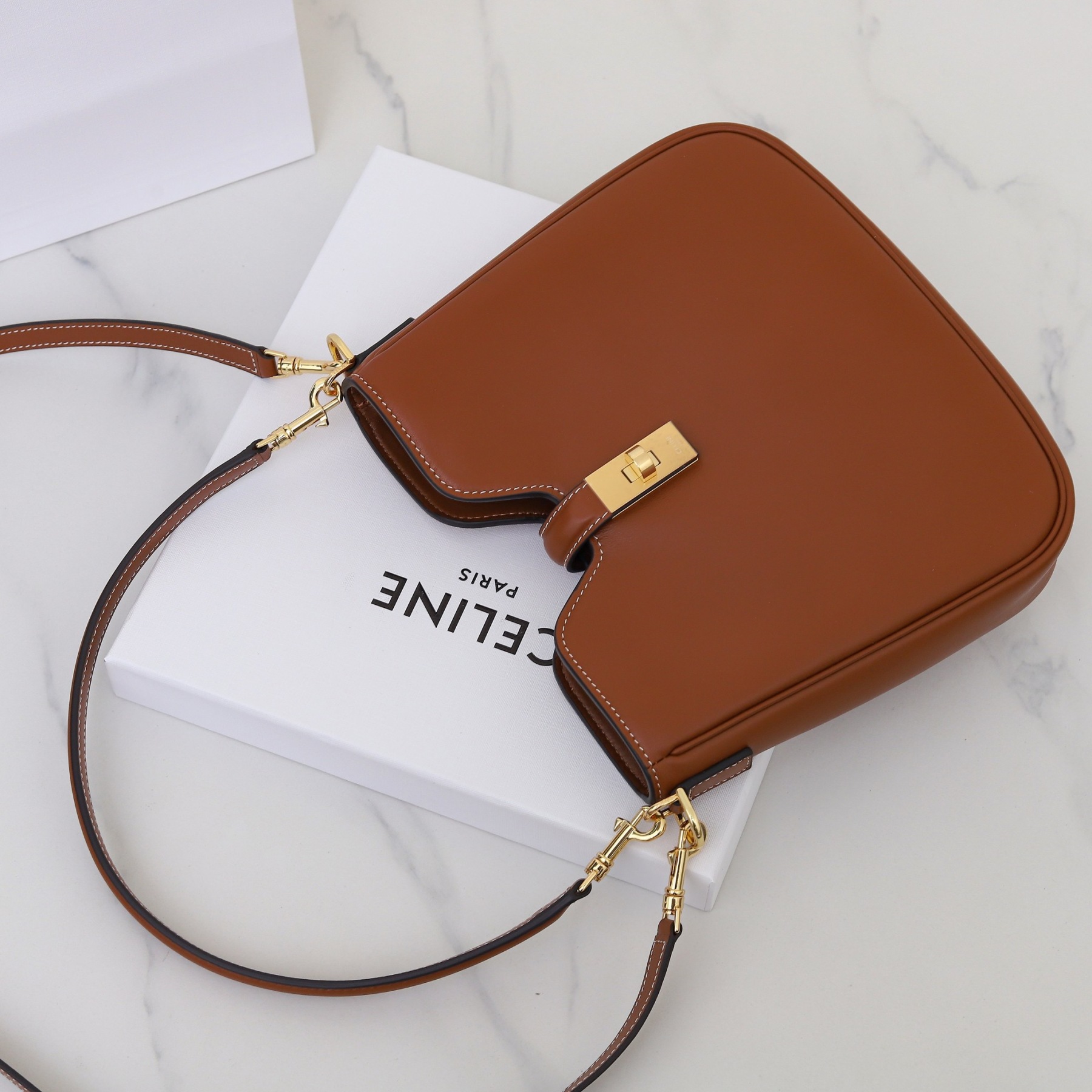 CELINE SMALL CAMILLE 16 SOFT BAG IN SMOOTH CALFSKIN