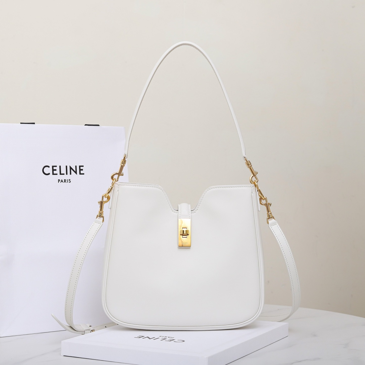 CELINE SMALL CAMILLE 16 SOFT BAG IN SMOOTH CALFSKIN