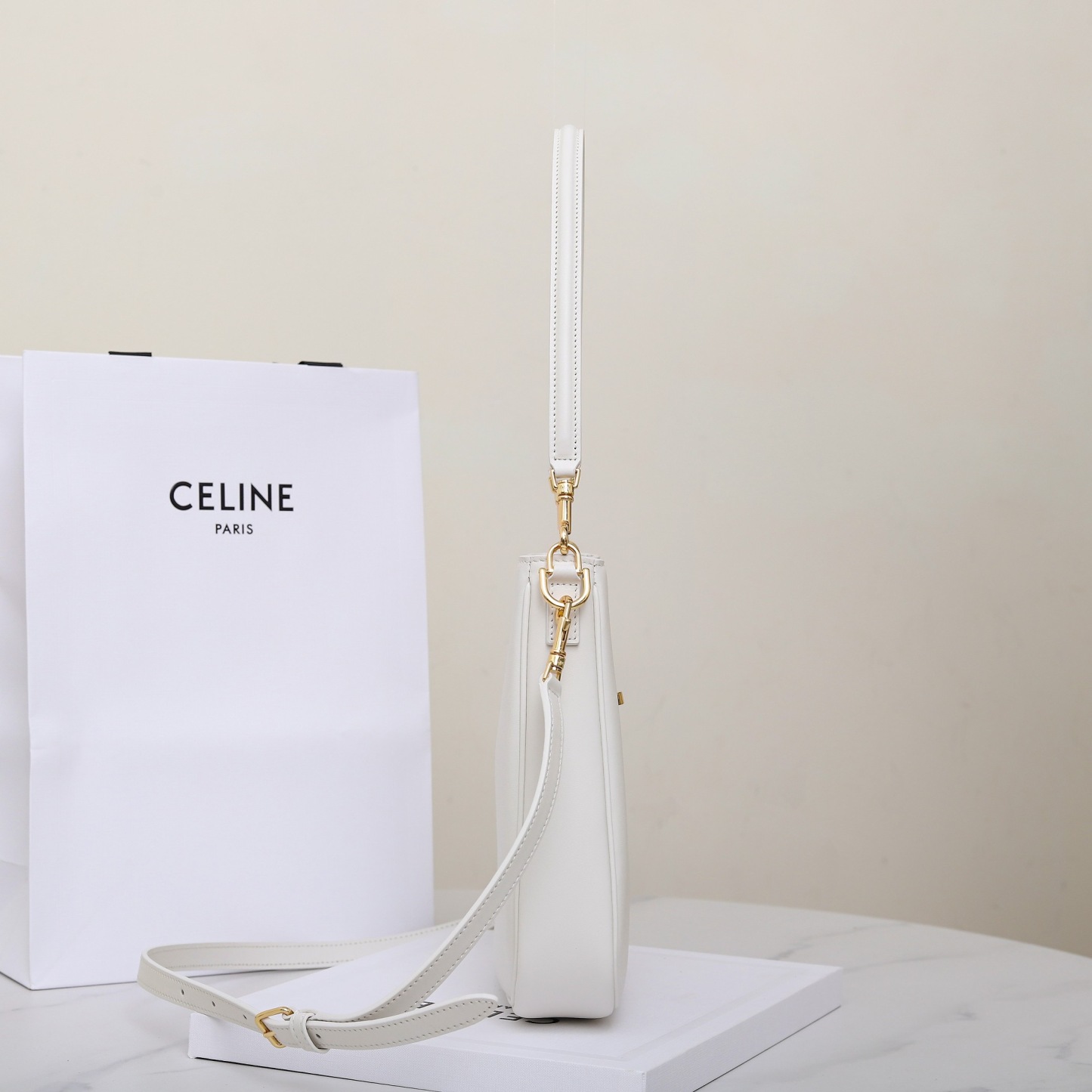 CELINE SMALL CAMILLE 16 SOFT BAG IN SMOOTH CALFSKIN