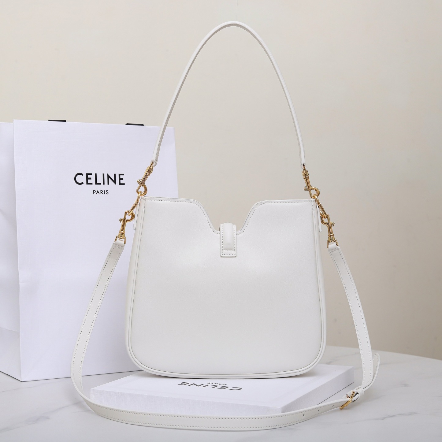 CELINE SMALL CAMILLE 16 SOFT BAG IN SMOOTH CALFSKIN