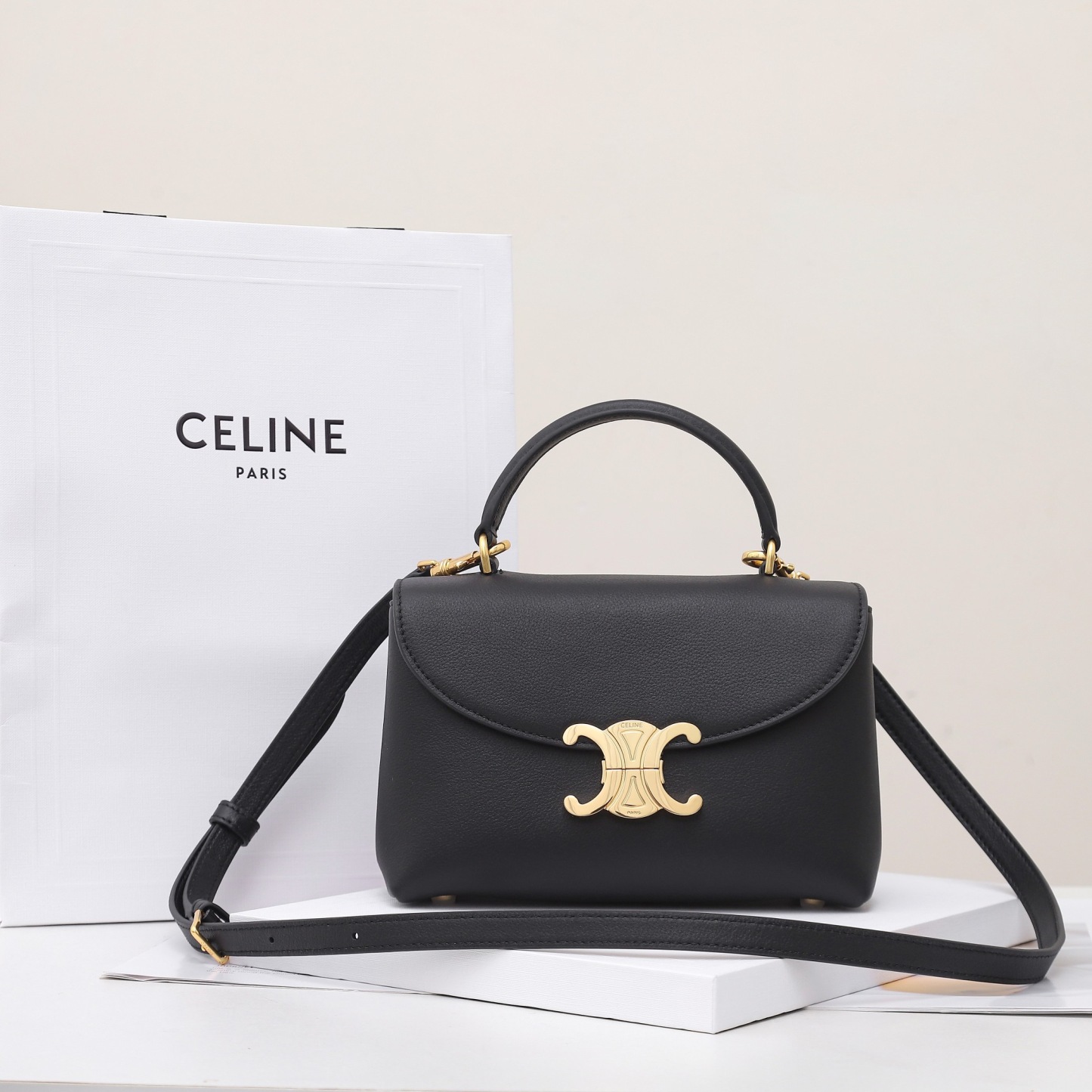 CELINE TEEN NINO BAG IN SUPPLE GRAINED CALFSKIN