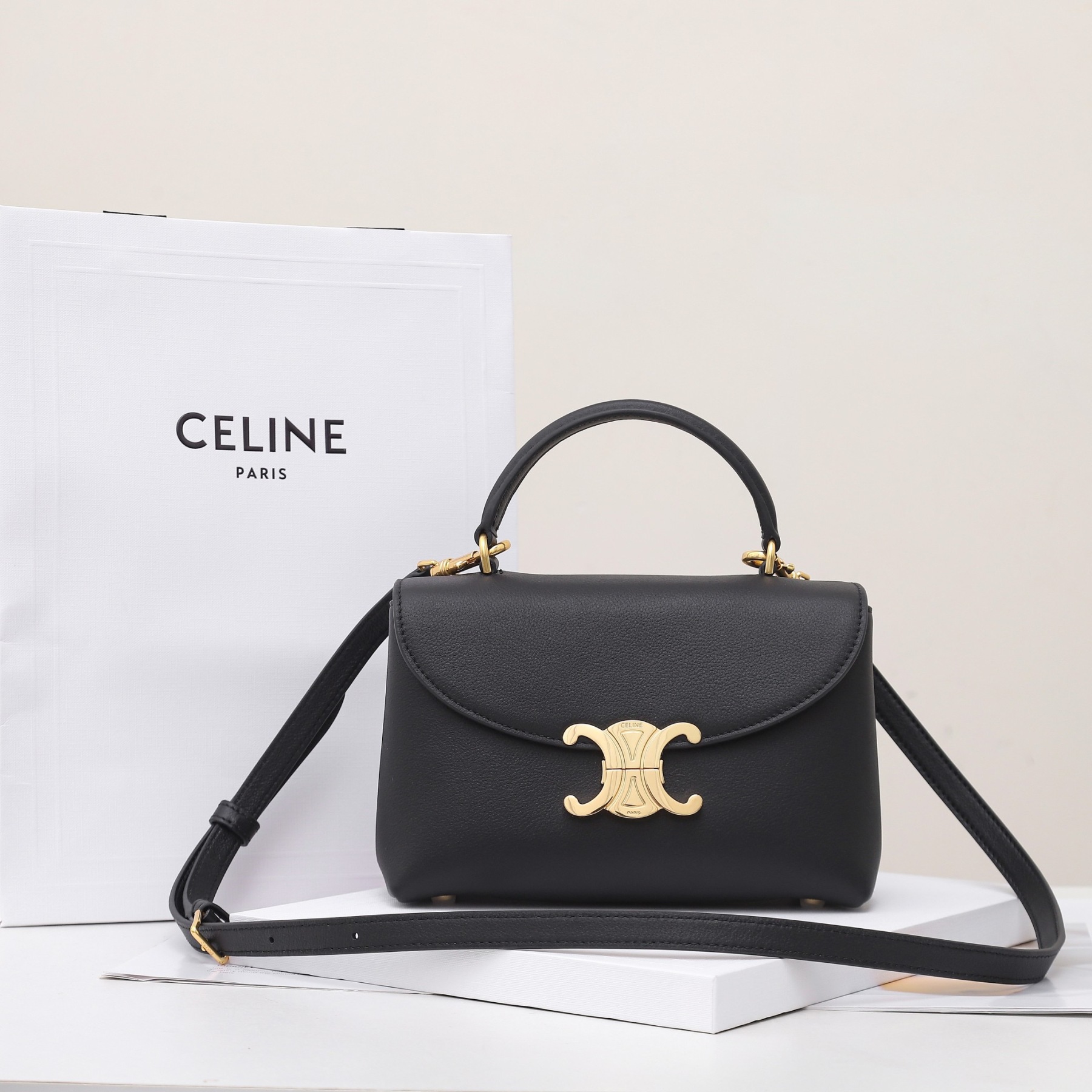 CELINE TEEN NINO BAG IN SUPPLE GRAINED CALFSKIN