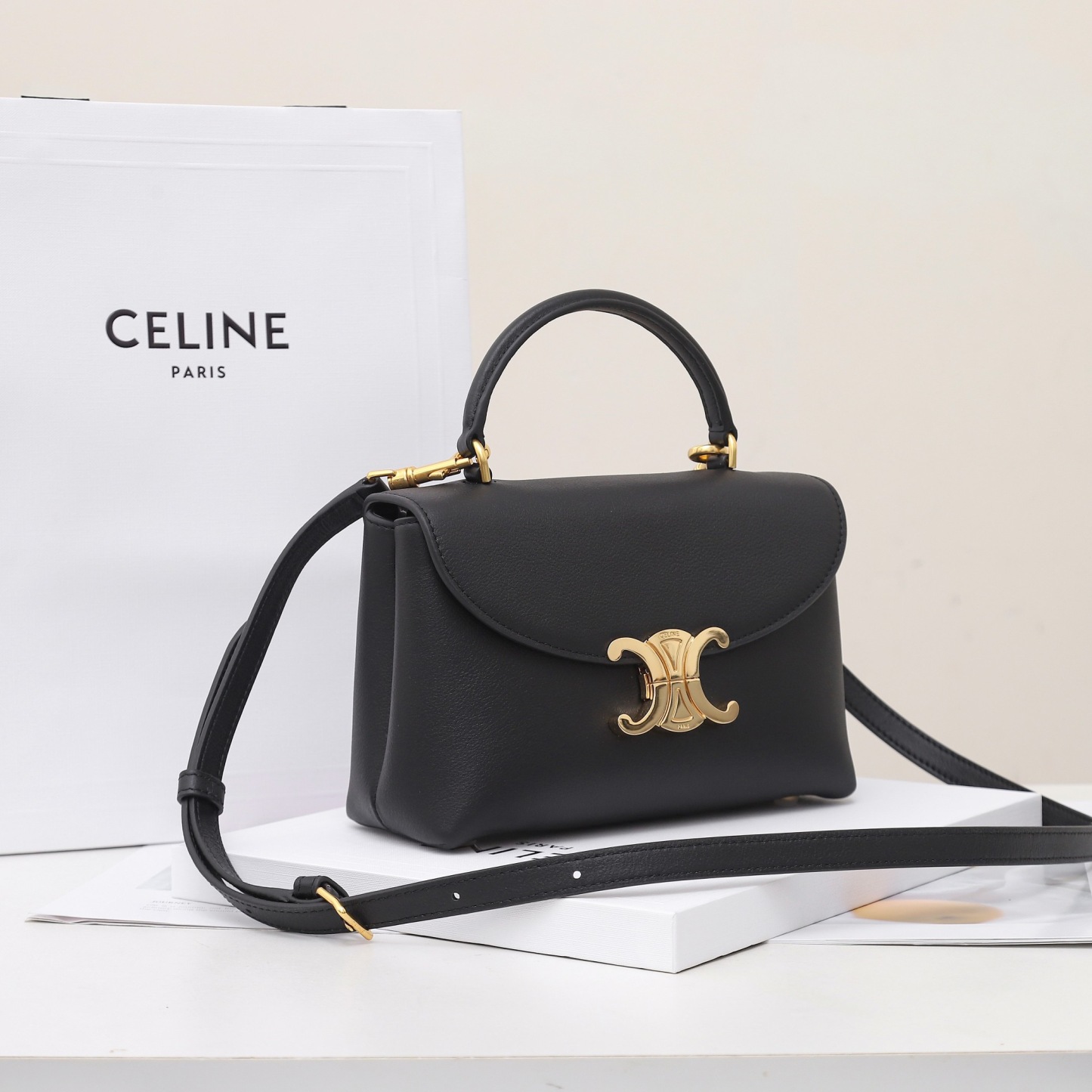 CELINE TEEN NINO BAG IN SUPPLE GRAINED CALFSKIN