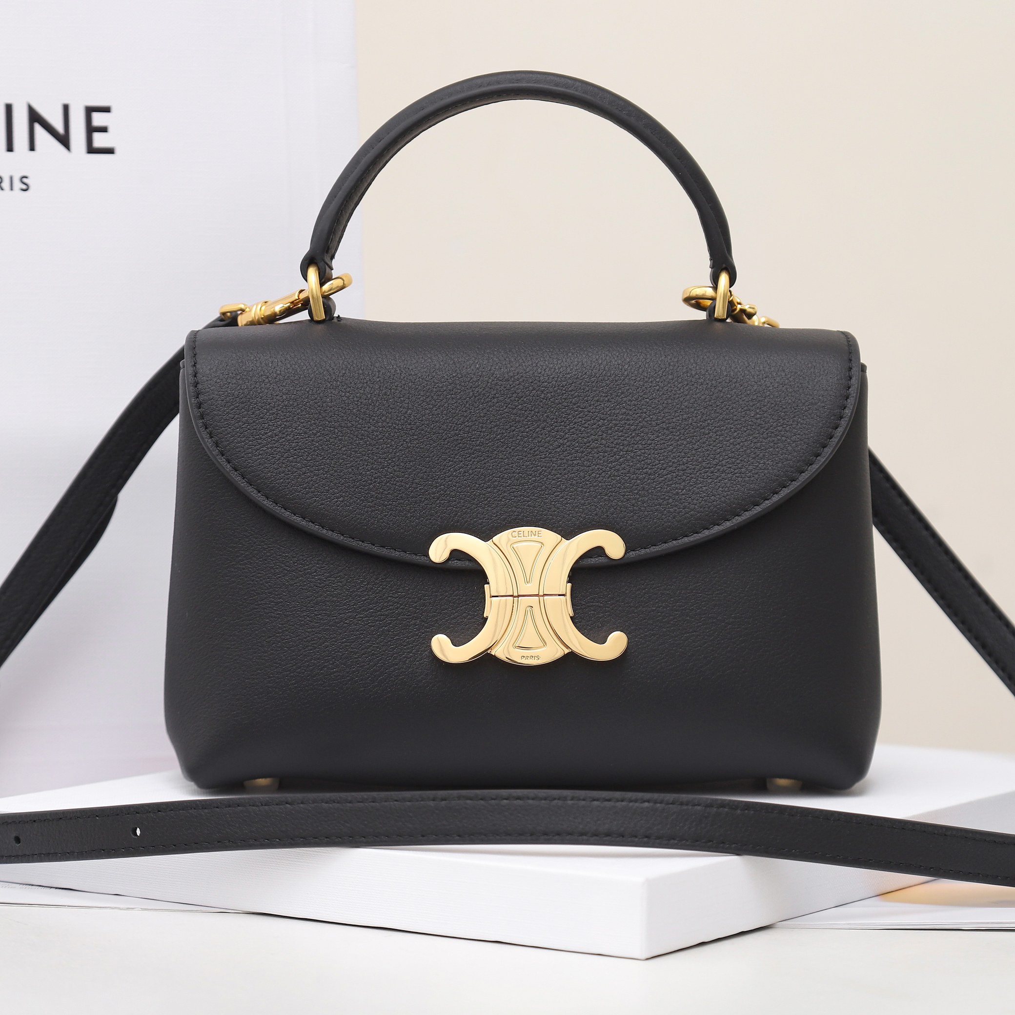 CELINE TEEN NINO BAG IN SUPPLE GRAINED CALFSKIN 
