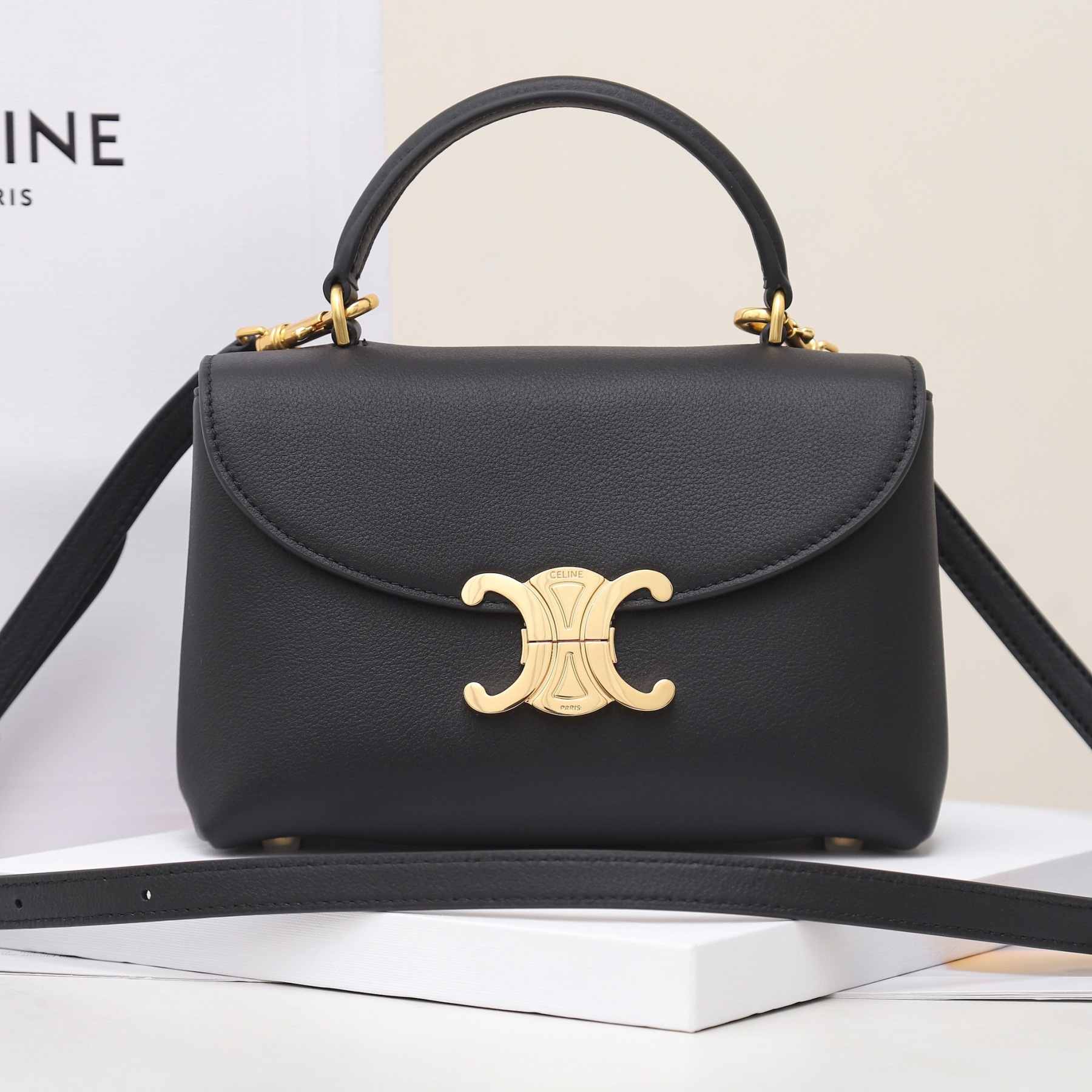CELINE TEEN NINO BAG IN SUPPLE GRAINED CALFSKIN