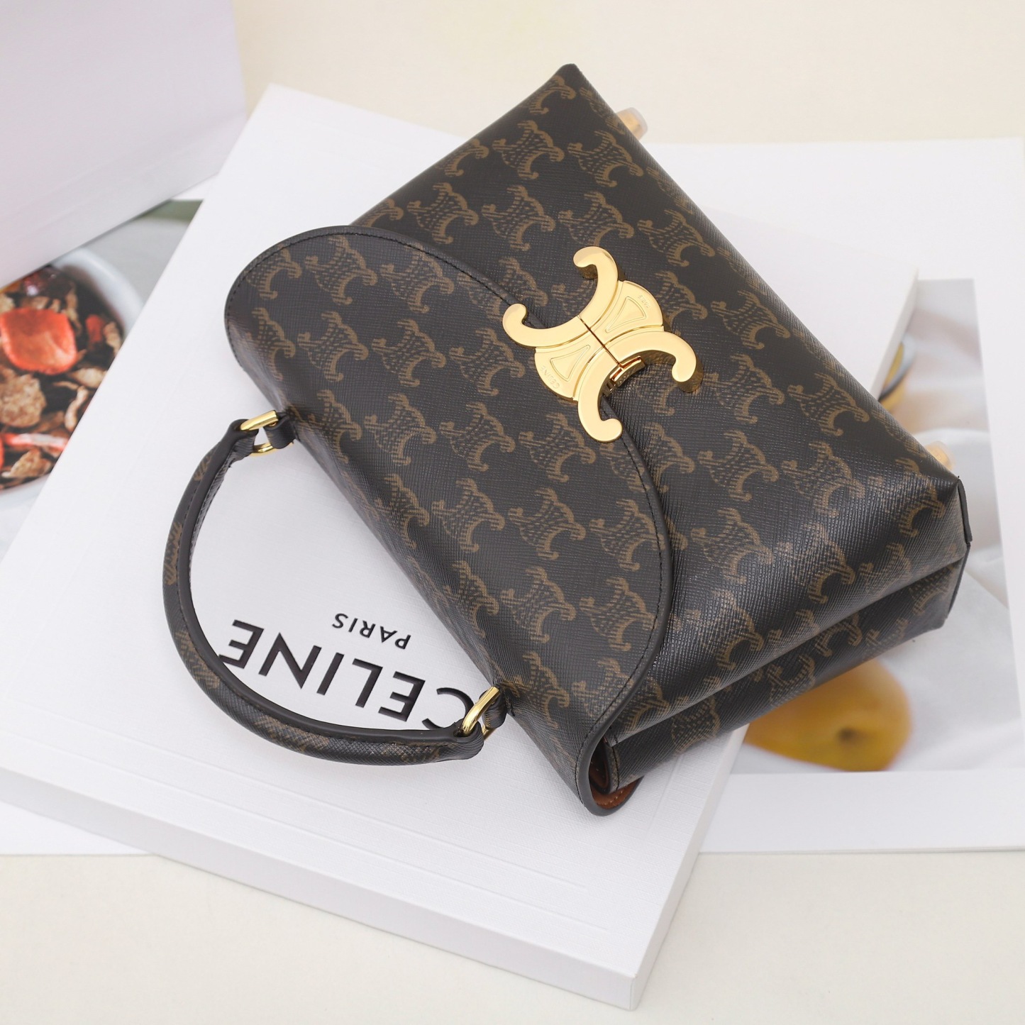 CELINE TEEN NINO BAG IN TRIOMPHE CANVAS