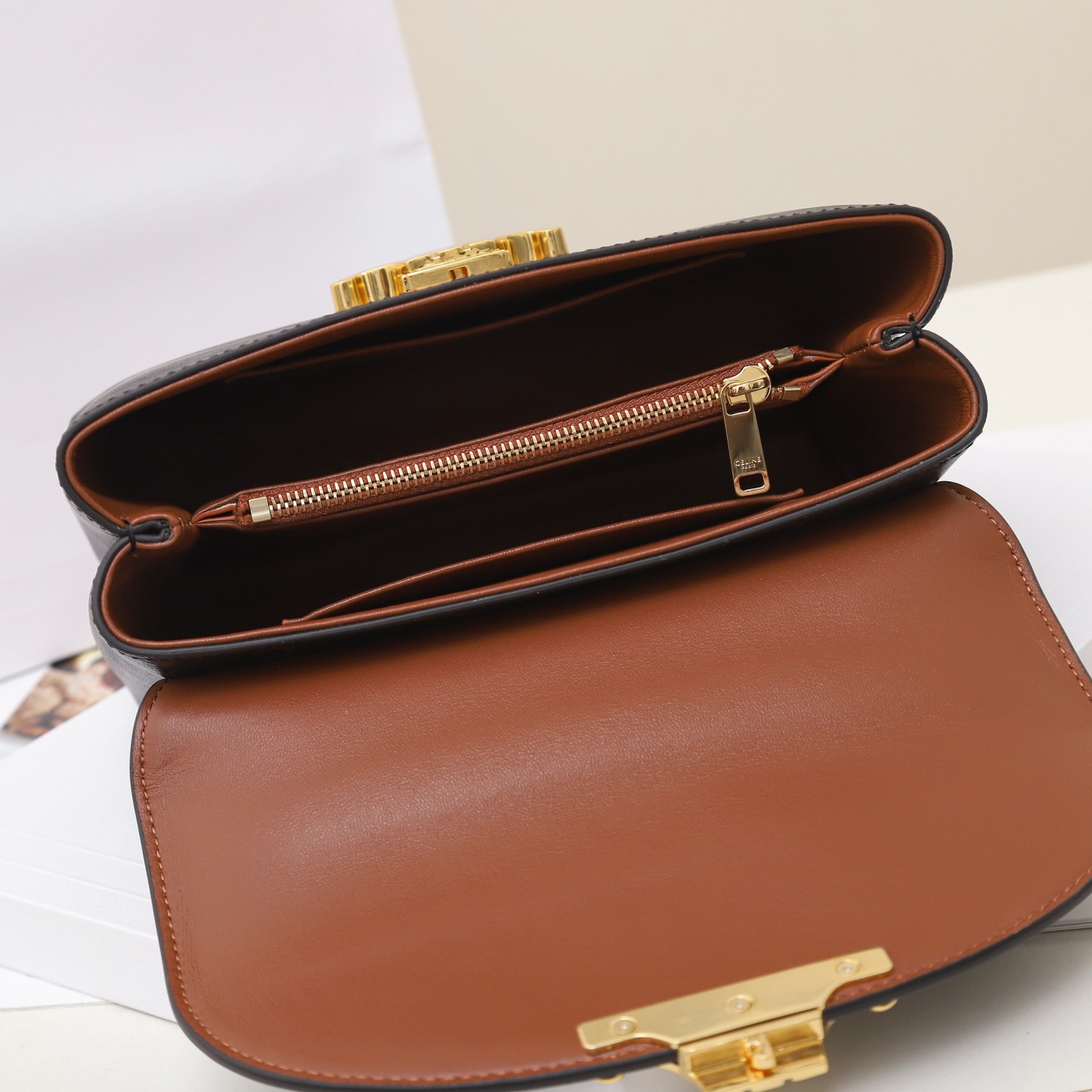 CELINE TEEN NINO BAG IN TRIOMPHE CANVAS