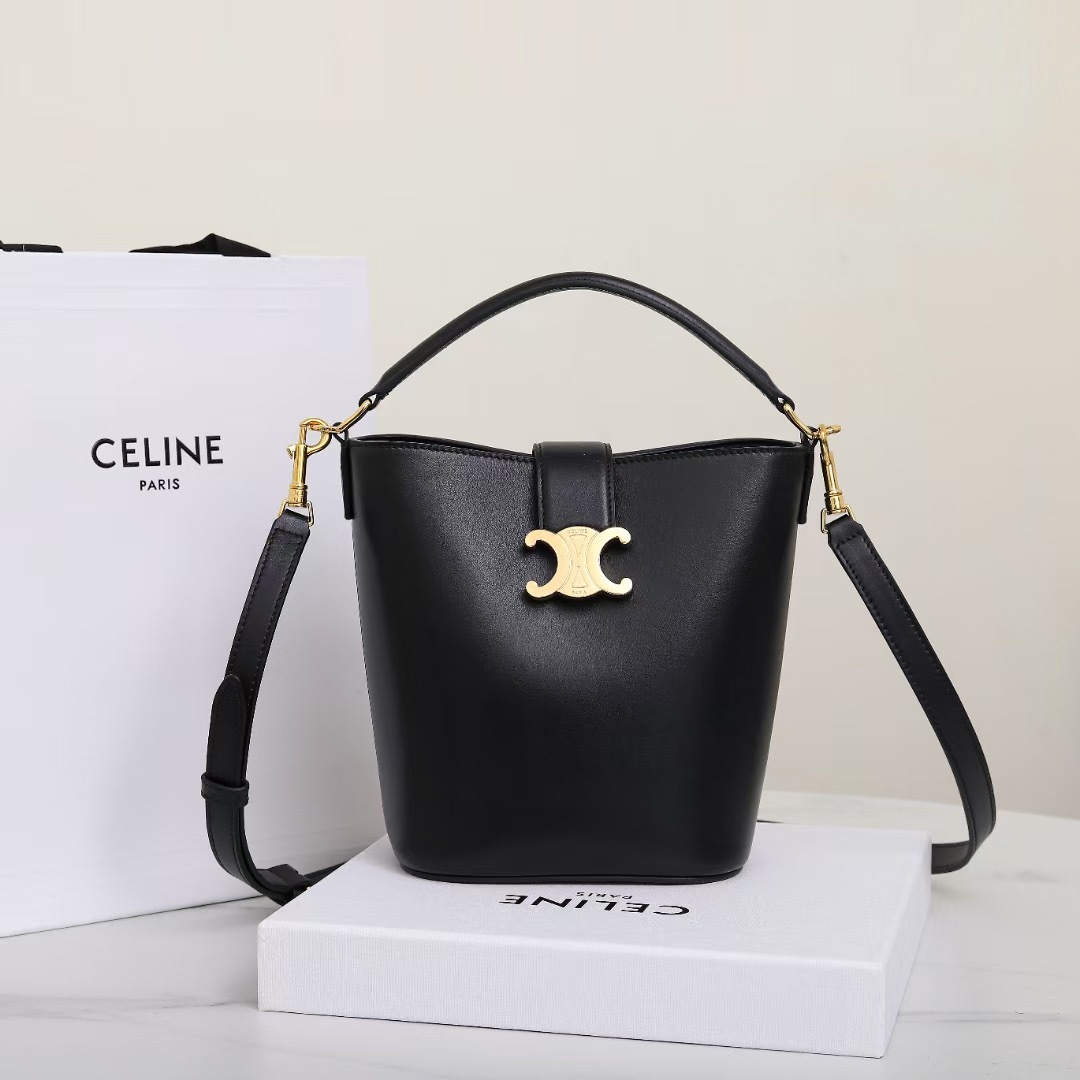 CELINE SMALL BUCKET LOUISE IN SMOOTH CALFSKIN