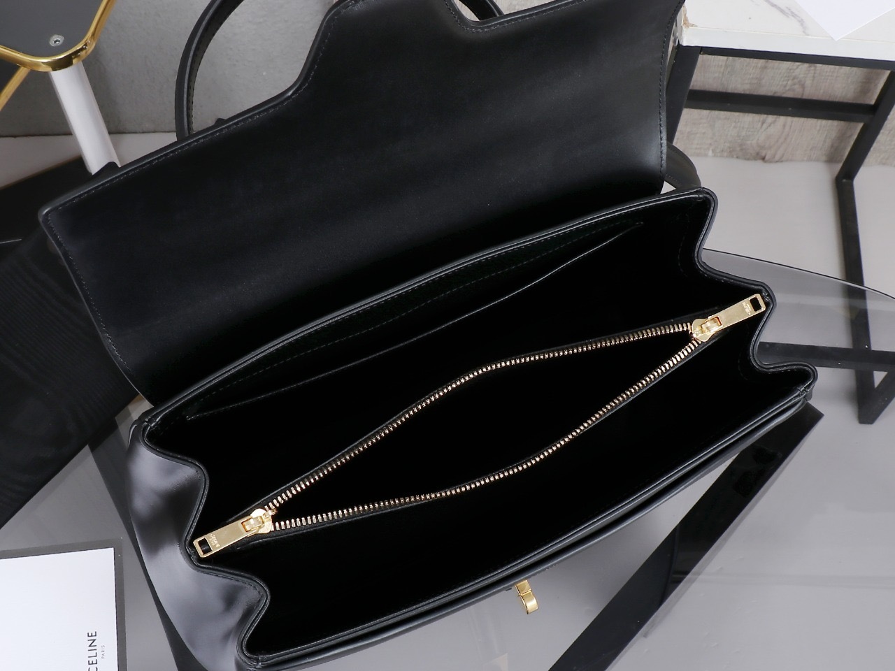 Celine Classique 16 Bag In satinated calfskin