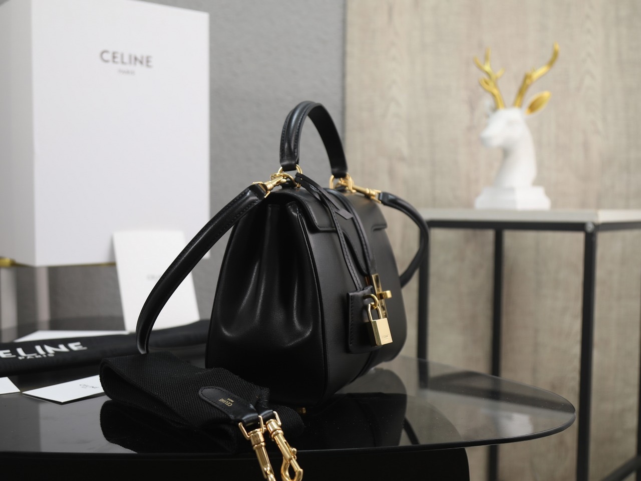 CELINE SMALL 16 BAG IN SATIMATED CALFSKIN