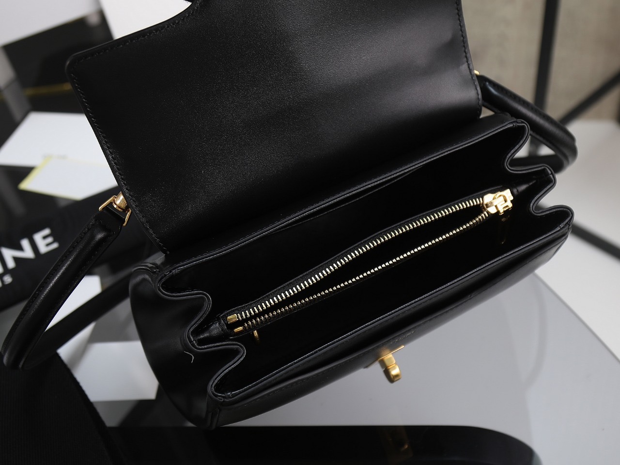 CELINE SMALL 16 BAG IN SATIMATED CALFSKIN